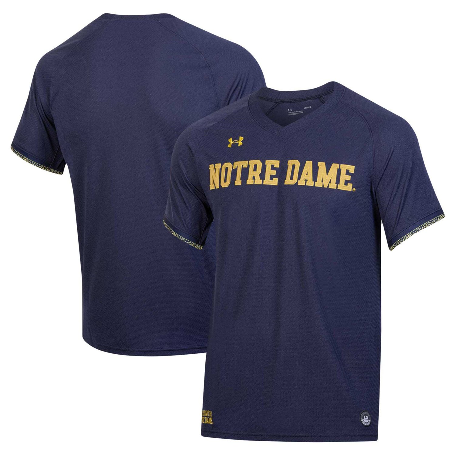 Under Armour Notre Dame Fighting Irish Softball V-Neck Jersey - view number 1