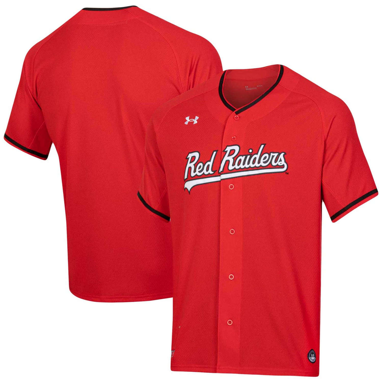 Under Armour Texas Tech Raiders Softball V-Neck Jersey