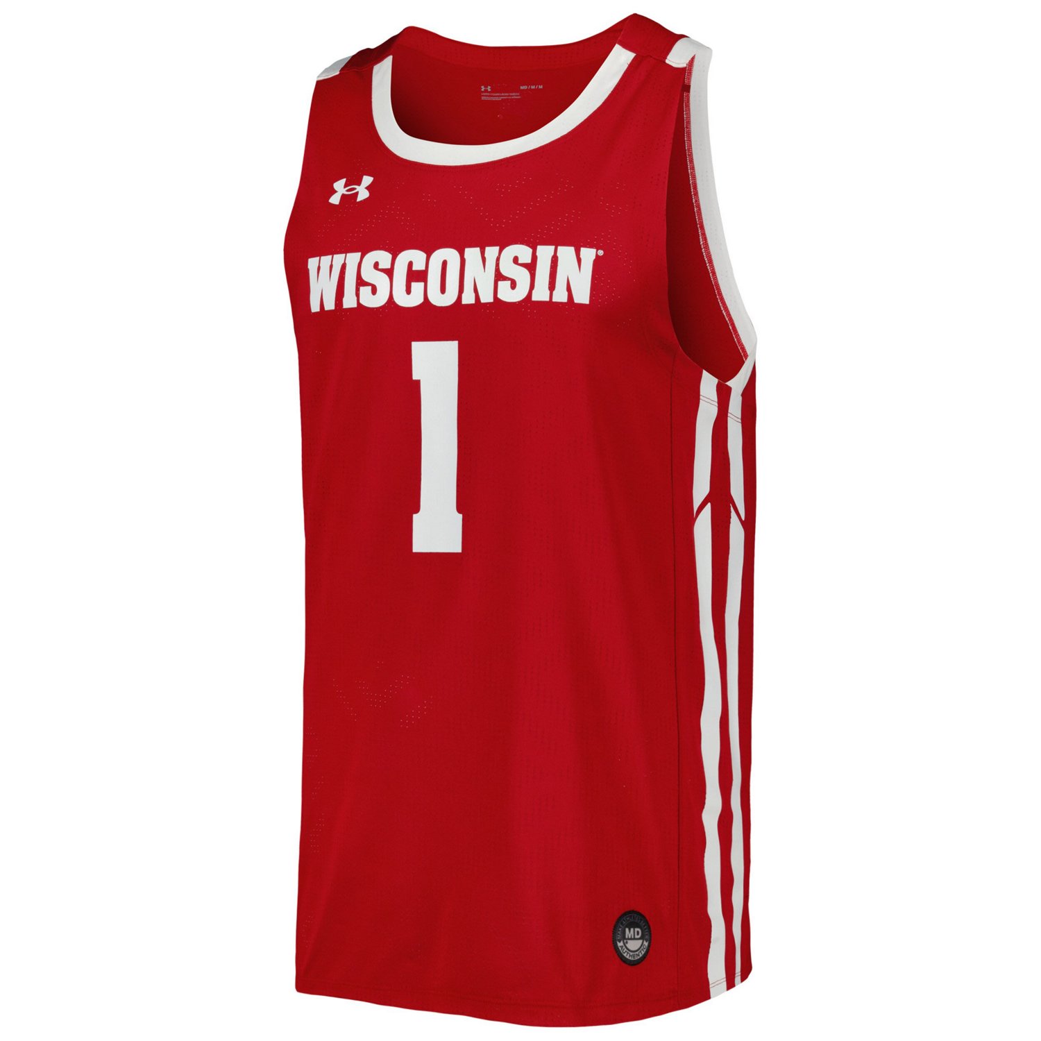 Under Armour Wisconsin Badgers Replica Basketball Jersey                                                                         - view number 2