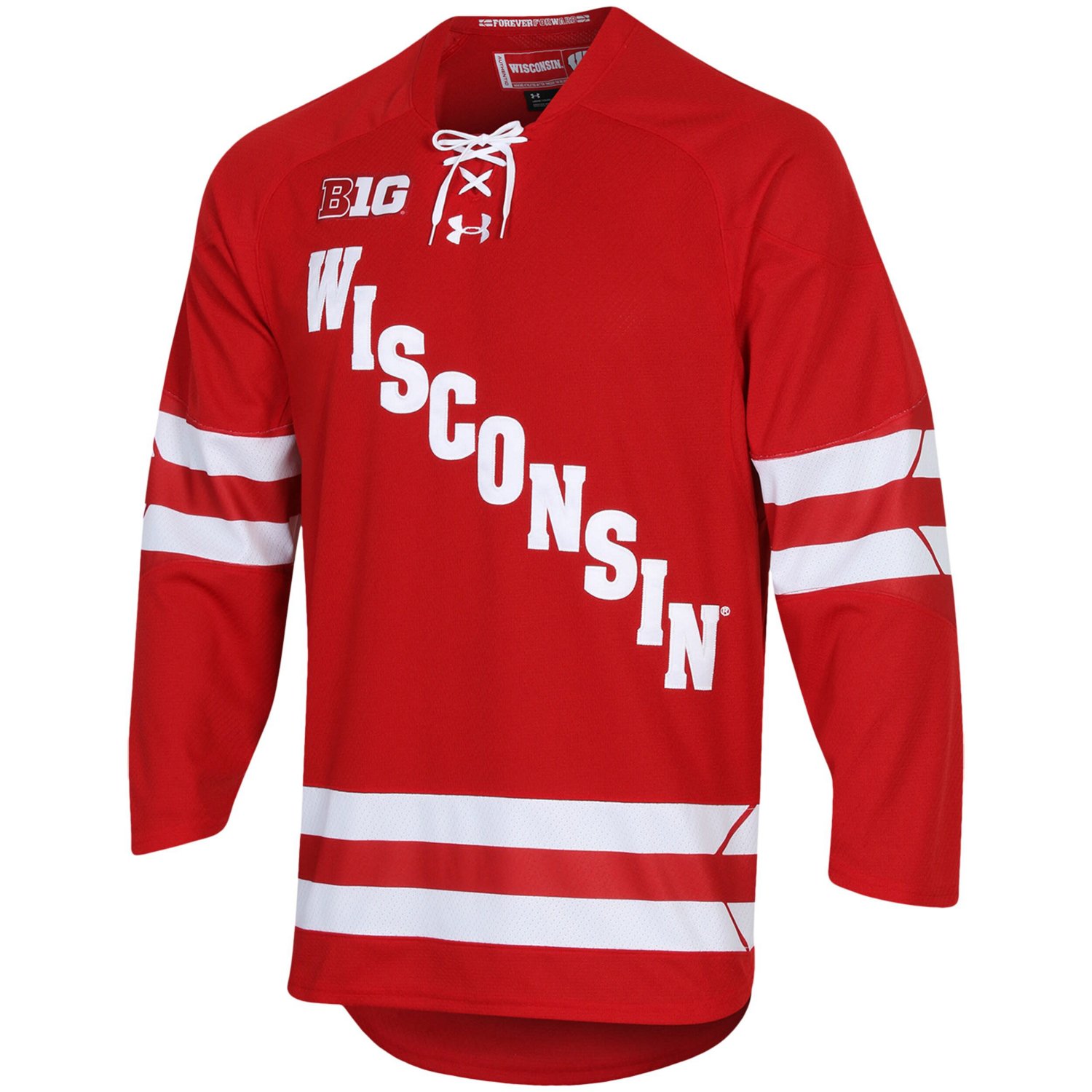 Under Armour Wisconsin Badgers UA Replica Hockey Jersey - view number 2