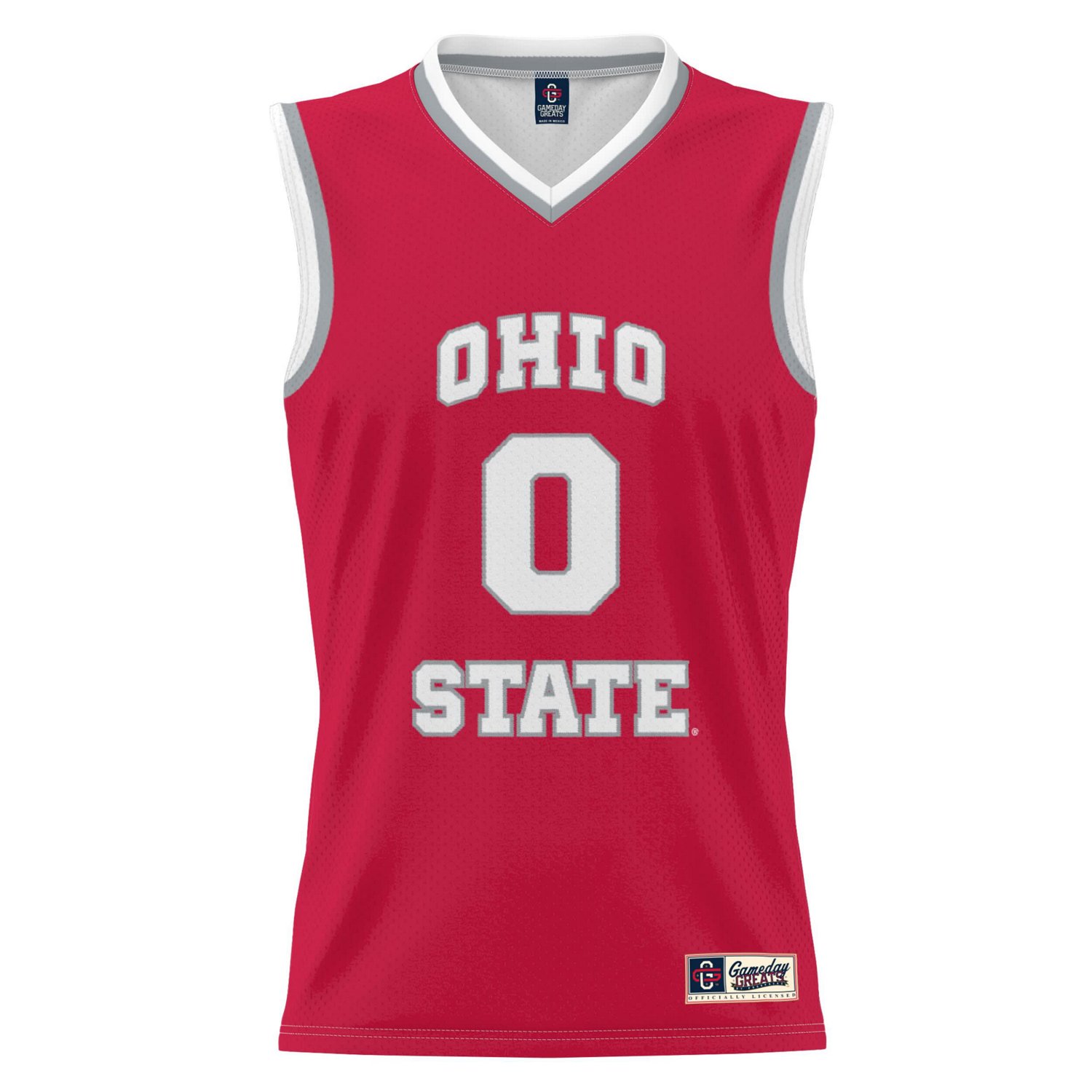 Unisex GameDay Greats 0 Ohio State Buckeyes Lightweight Women's Basketball Fashion Jersey                                        - view number 2