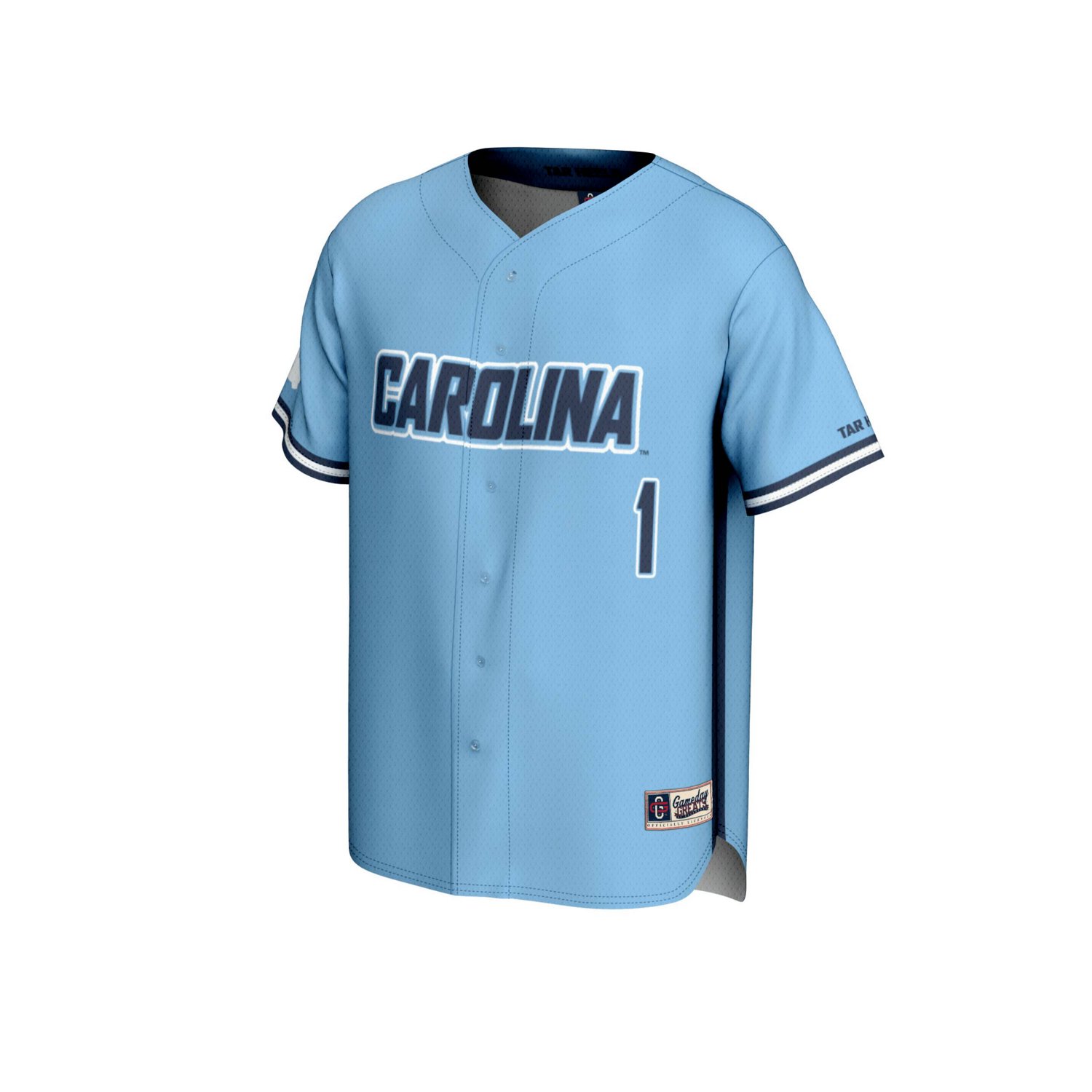 Unisex GameDay Greats 1 North Carolina Tar Heels Lightweight Baseball Fashion Jersey - view number 2