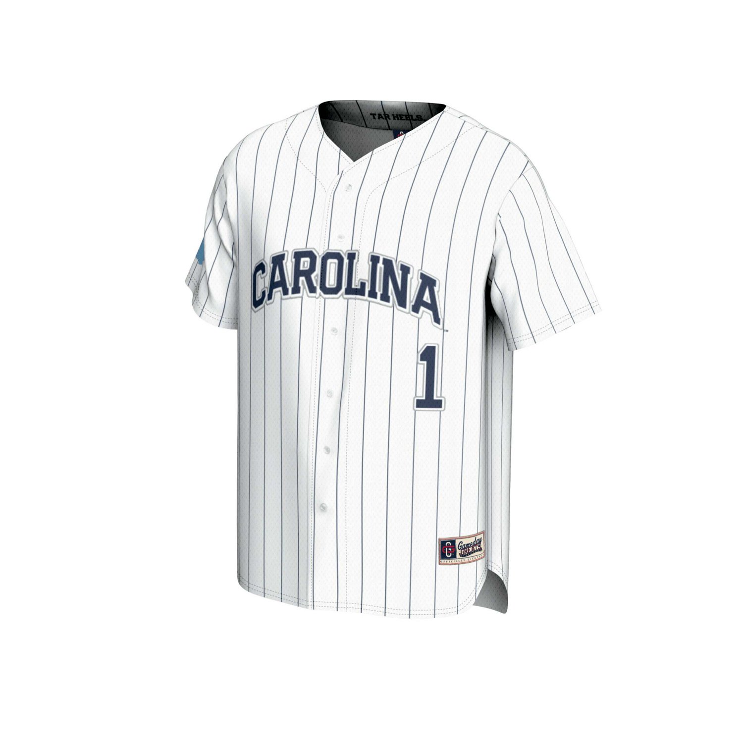 Unisex GameDay Greats 1 North Carolina Tar Heels Lightweight Baseball Fashion Jersey                                             - view number 2