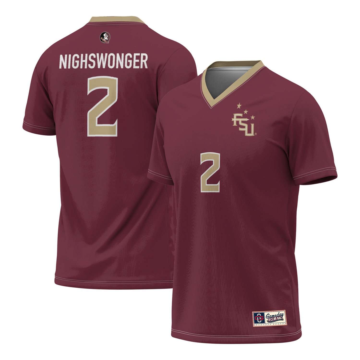 Unisex GameDay Greats Jenna Nighswonger Florida State Seminoles Women's Soccer Fashion Jersey