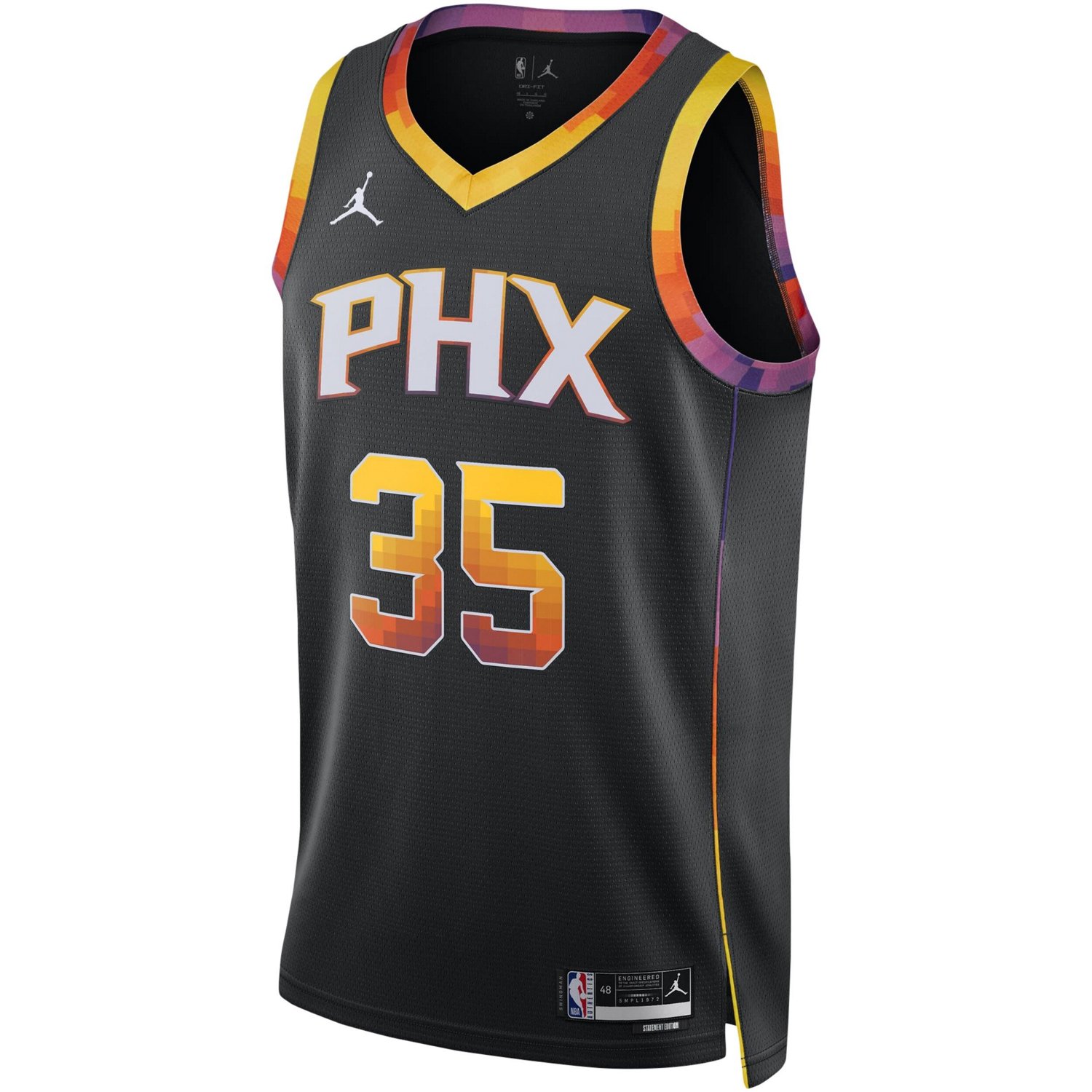 Unisex Jordan Brand Kevin Durant Phoenix Suns Swingman Player Jersey - Statement Edition                                         - view number 2