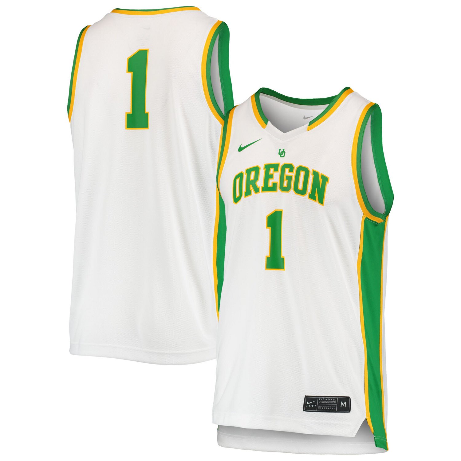 Unisex Nike 1 Oregon Ducks Wo Basketball Throwback Replica Jersey