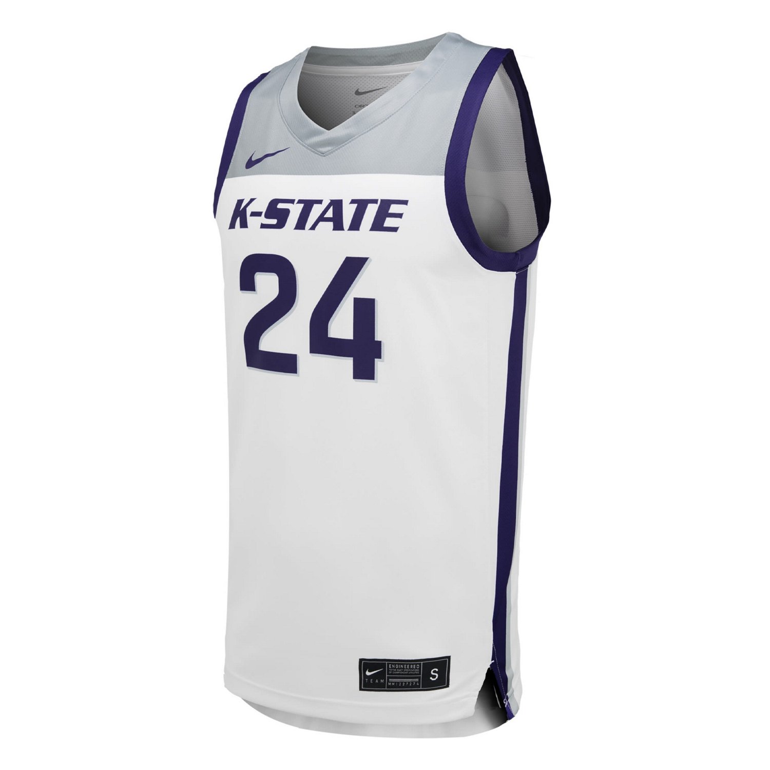 Unisex Nike 23 Kansas State Wildcats Team Replica Basketball Jersey - view number 2