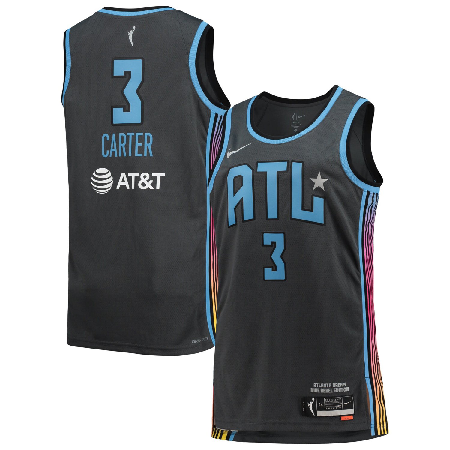 Unisex Nike Chennedy Carter Atlanta Dream Rebel Edition Victory Player Jersey                                                    - view number 1