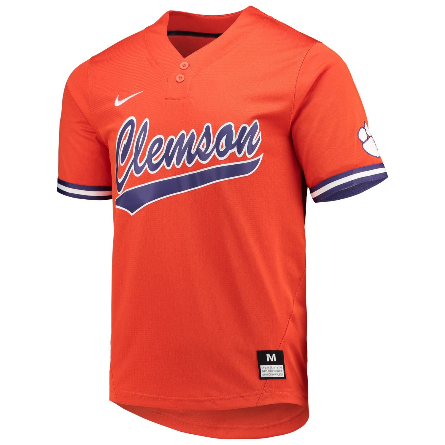 Unisex Nike Clemson Tigers Two-Button Replica Softball Jersey