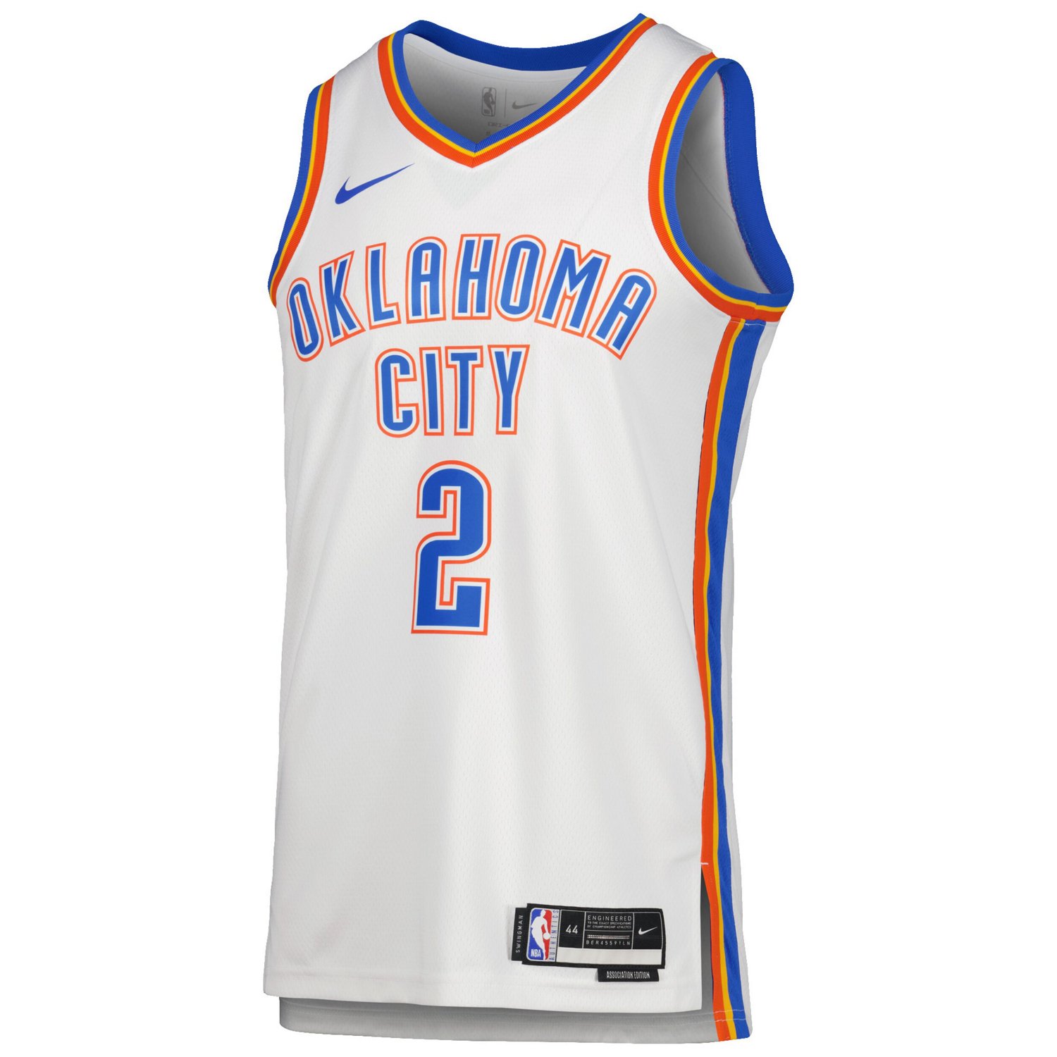 Unisex Nike Shai Gilgeous-Alexander Oklahoma City Thunder Swingman Jersey - Association Edition - view number 2