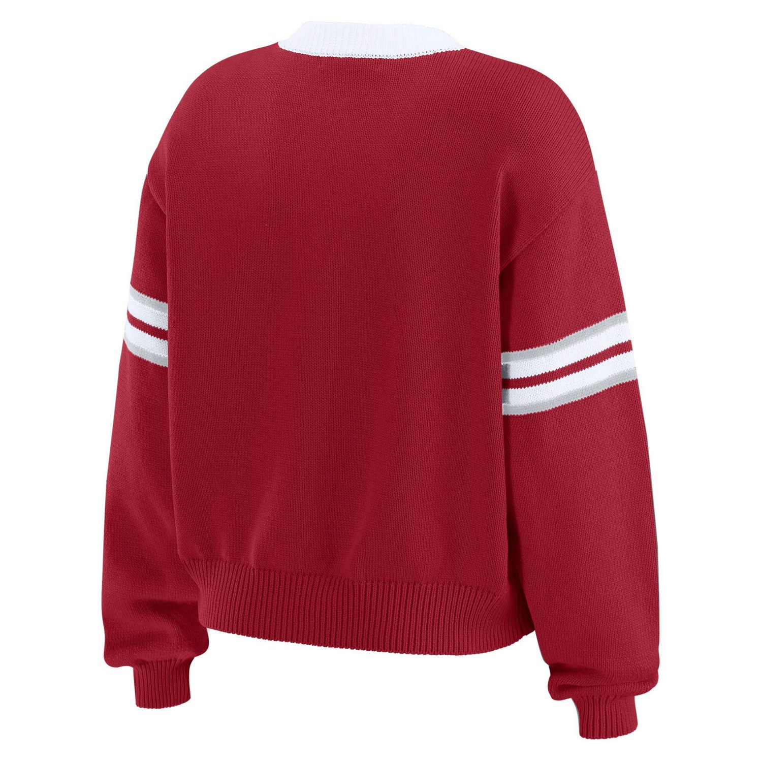 WEAR by Erin Andrews Alabama Tide Lace-Up Pullover Sweater