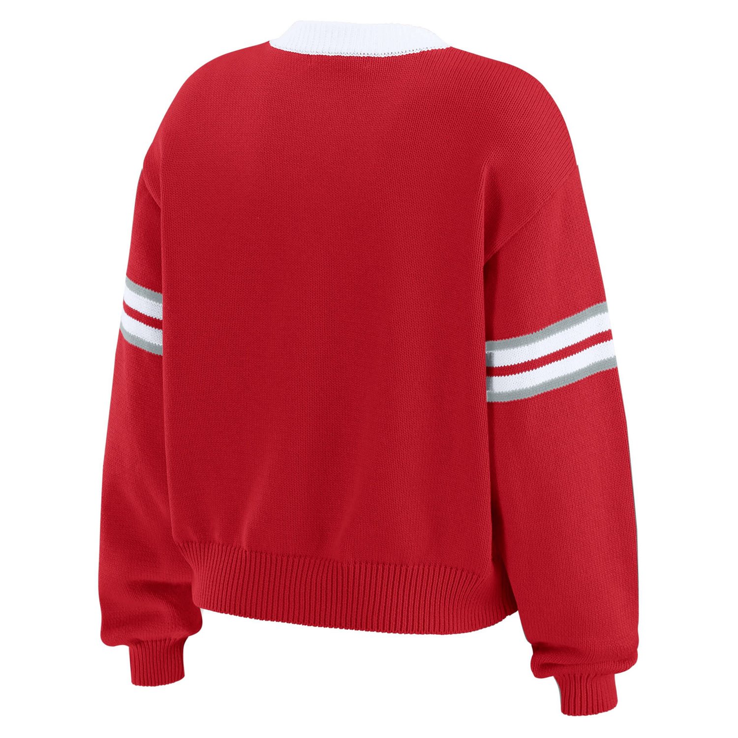 WEAR by Erin Andrews Ohio State Buckeyes Lace-Up Pullover Sweater - view number 3