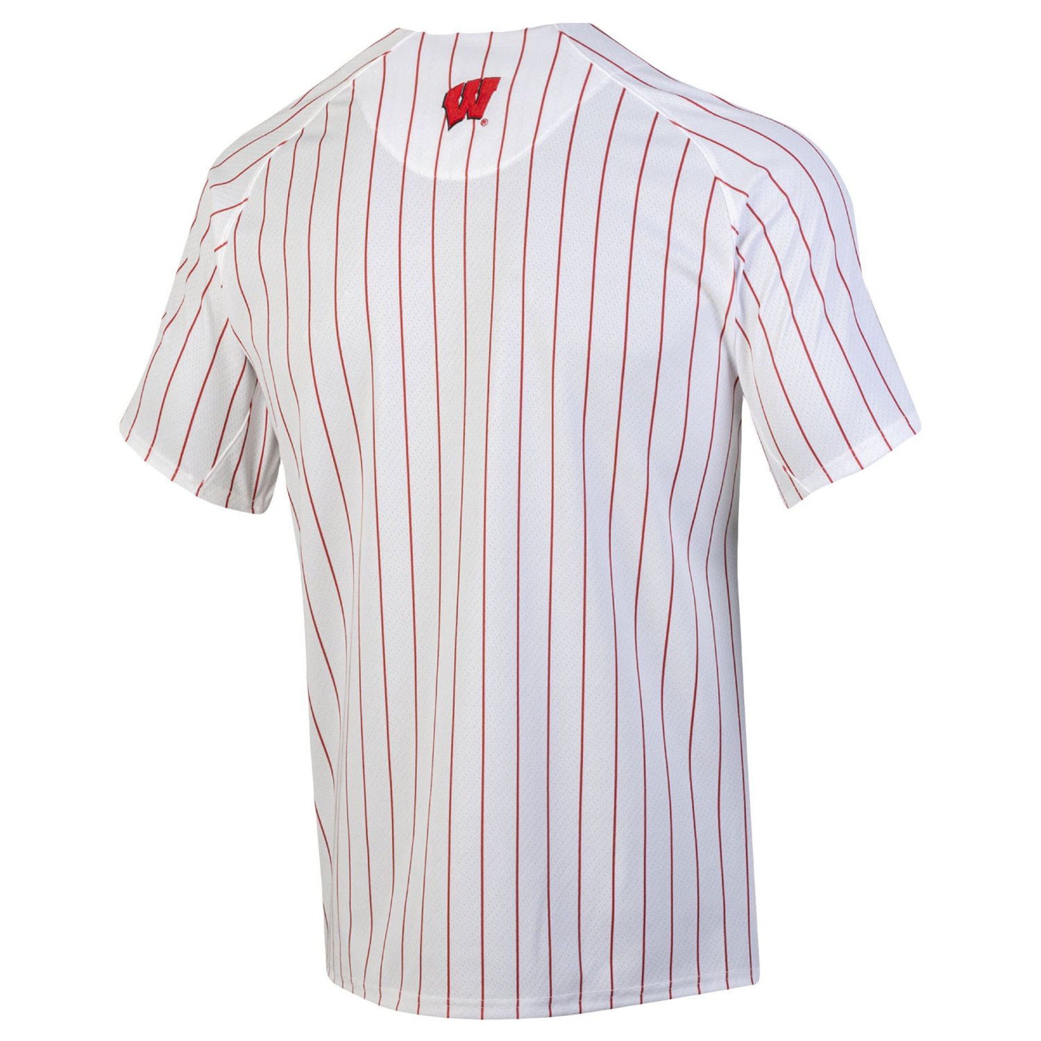 Wo Under Armour /Red Wisconsin Badgers Full-Button Replica Softball Jersey - view number 3