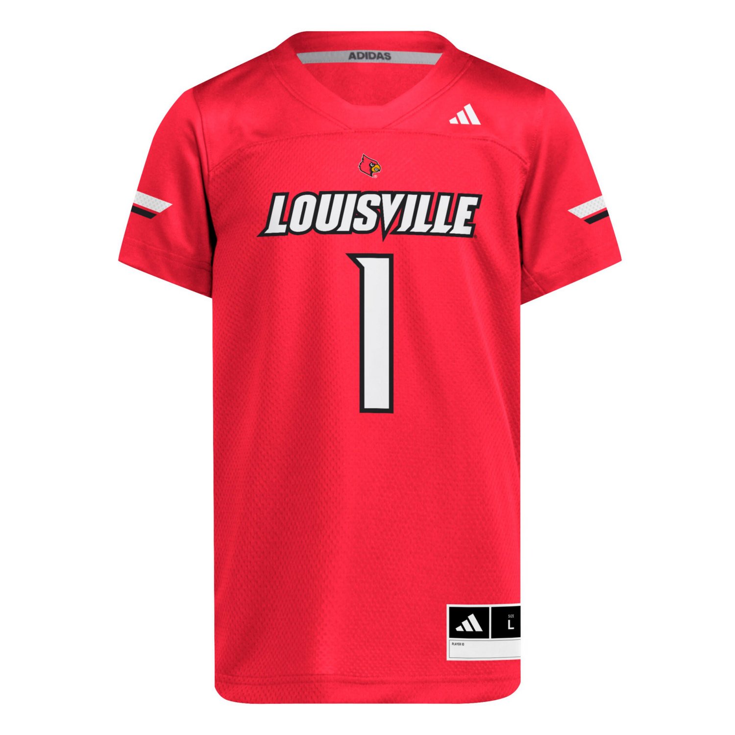 Youth adidas 1 Louisville Cardinals Replica Jersey - view number 2