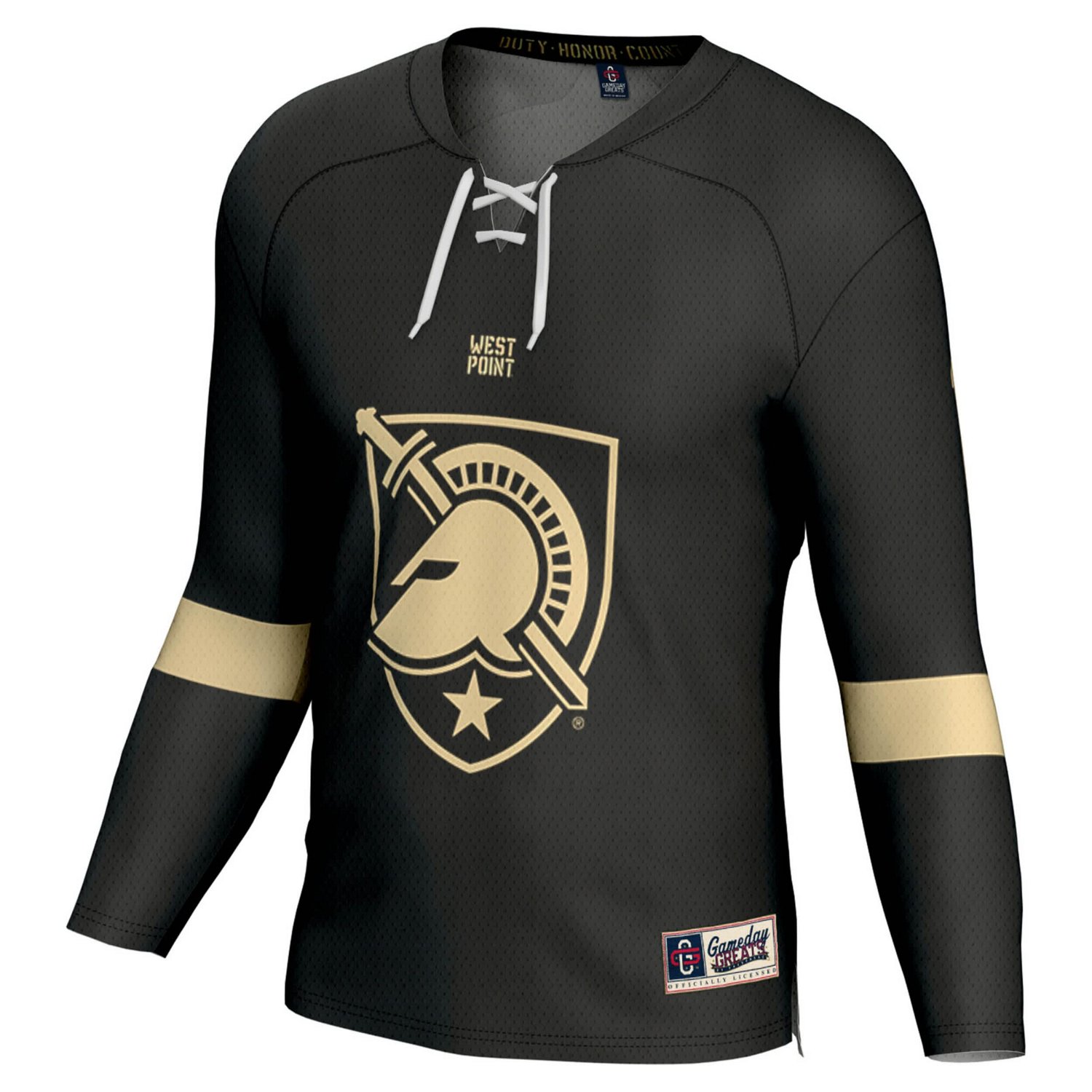 Youth GameDay Greats 1 Army Black Knights Ice Hockey Fashion Jersey - view number 2