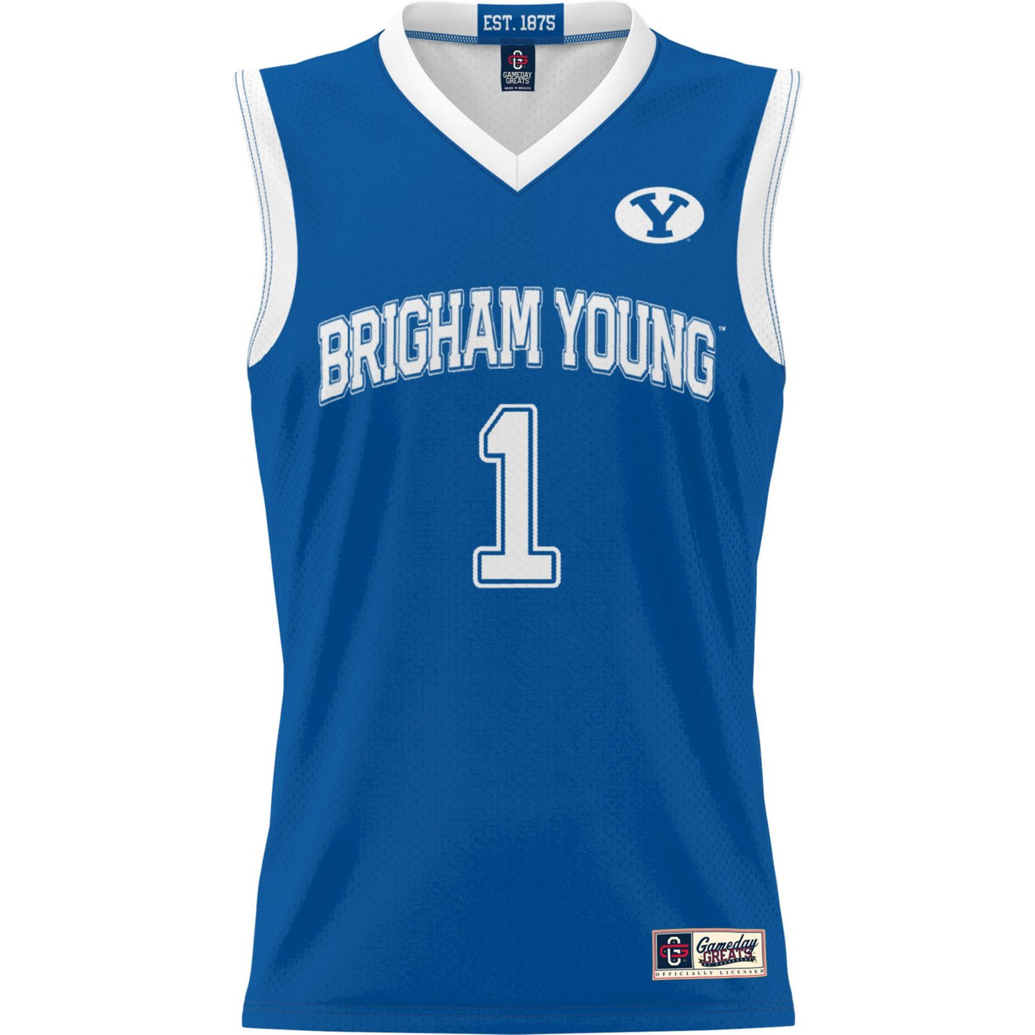 Youth GameDay Greats 1 BYU Cougars Lightweight Basketball Jersey - view number 2