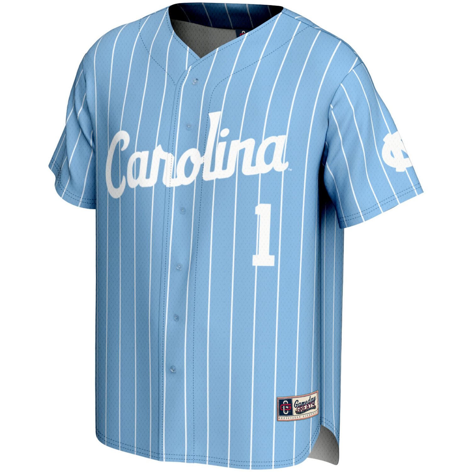 Youth GameDay Greats 1 Carolina North Carolina Tar Heels Lightweight Baseball Jersey - view number 2