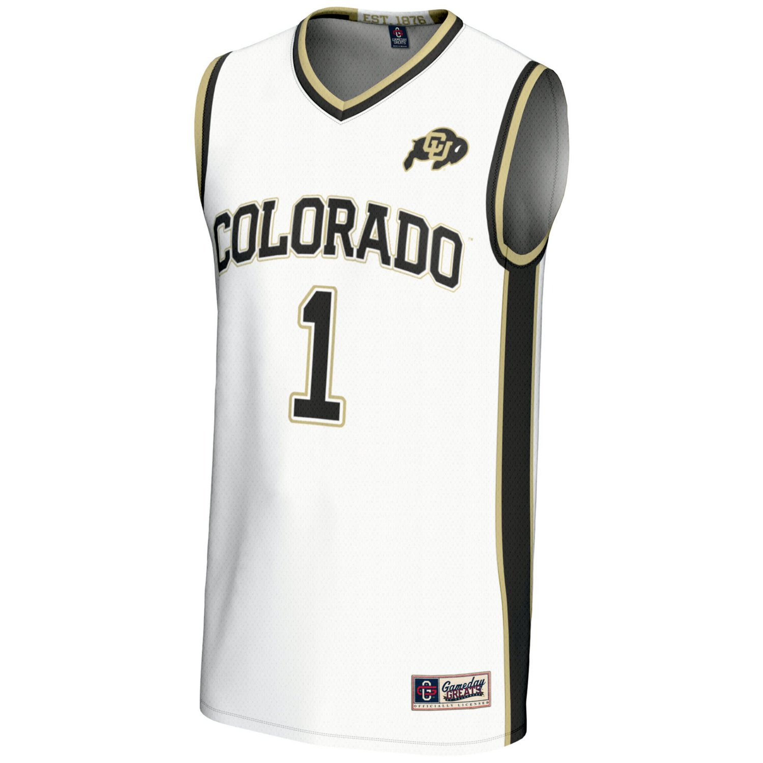 Youth GameDay Greats 1 Colorado Buffaloes Lightweight Replica Basketball Jersey - view number 2