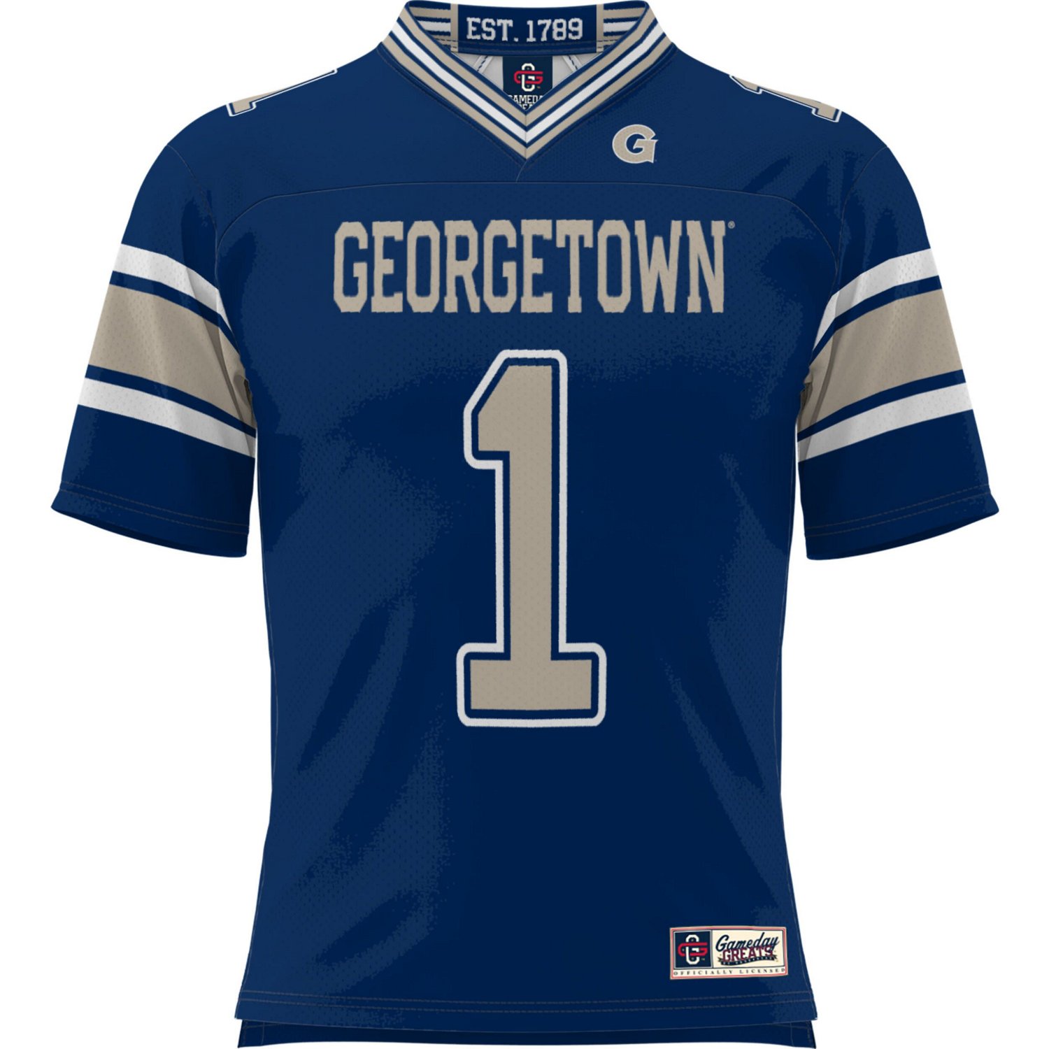 Youth GameDay Greats 1 Georgetown Hoyas Football Jersey - view number 2