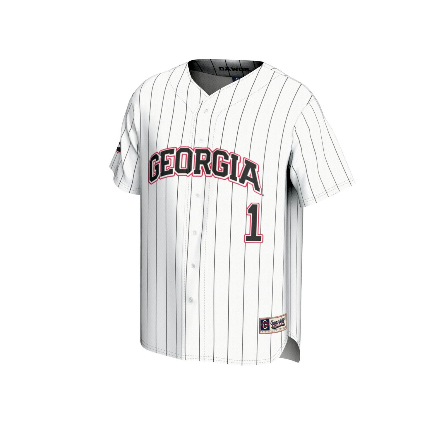 Youth GameDay Greats 1 Georgia Bulldogs Lightweight Baseball Jersey - view number 2