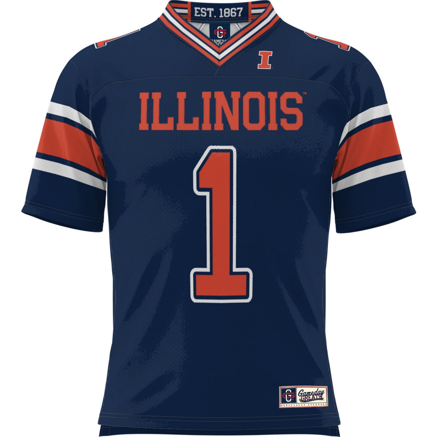Youth GameDay Greats 1 Illinois Fighting Illini Football Jersey - view number 2