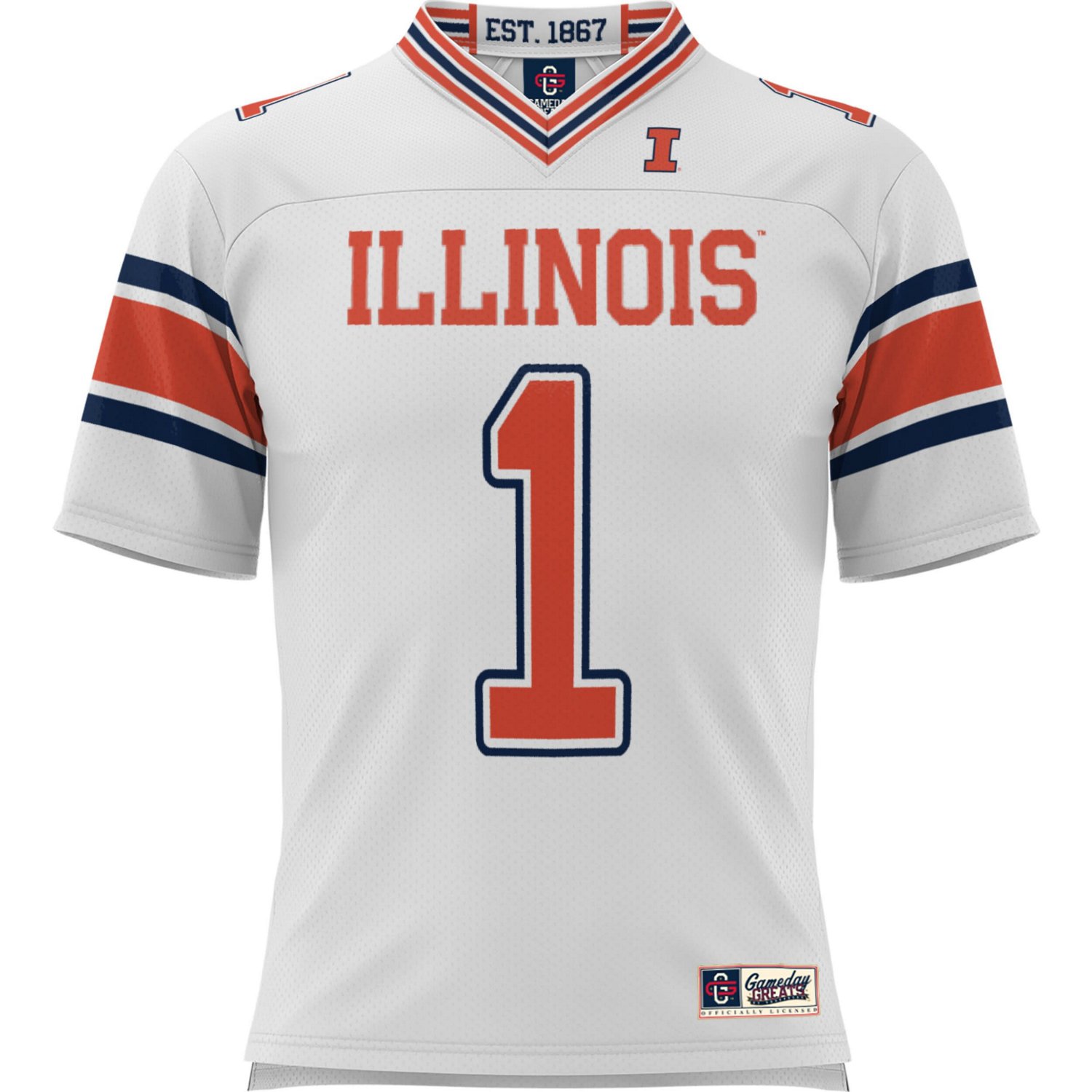 Youth GameDay Greats 1 Illinois Fighting Illini Football Jersey - view number 2