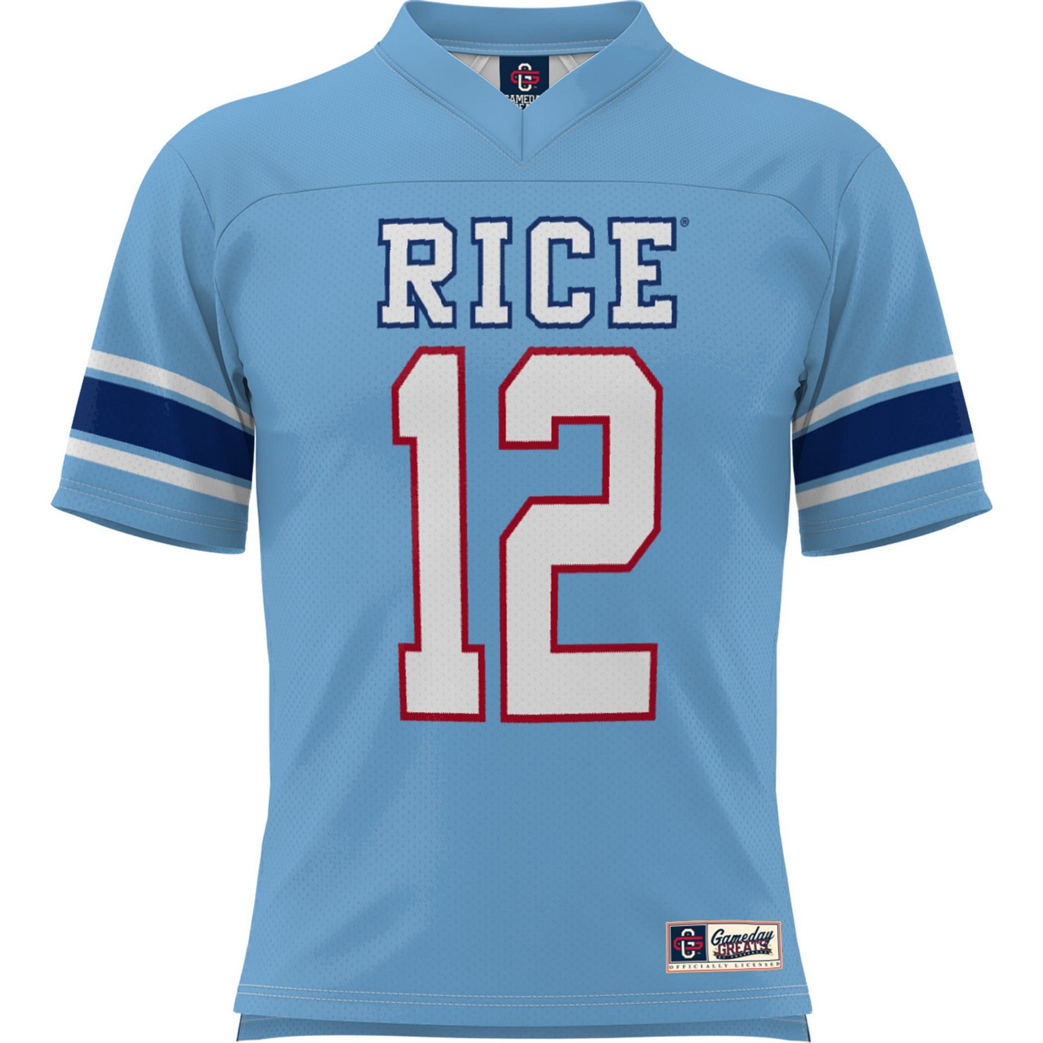 Youth GameDay Greats 1 Light Rice Owls Football Jersey - view number 2