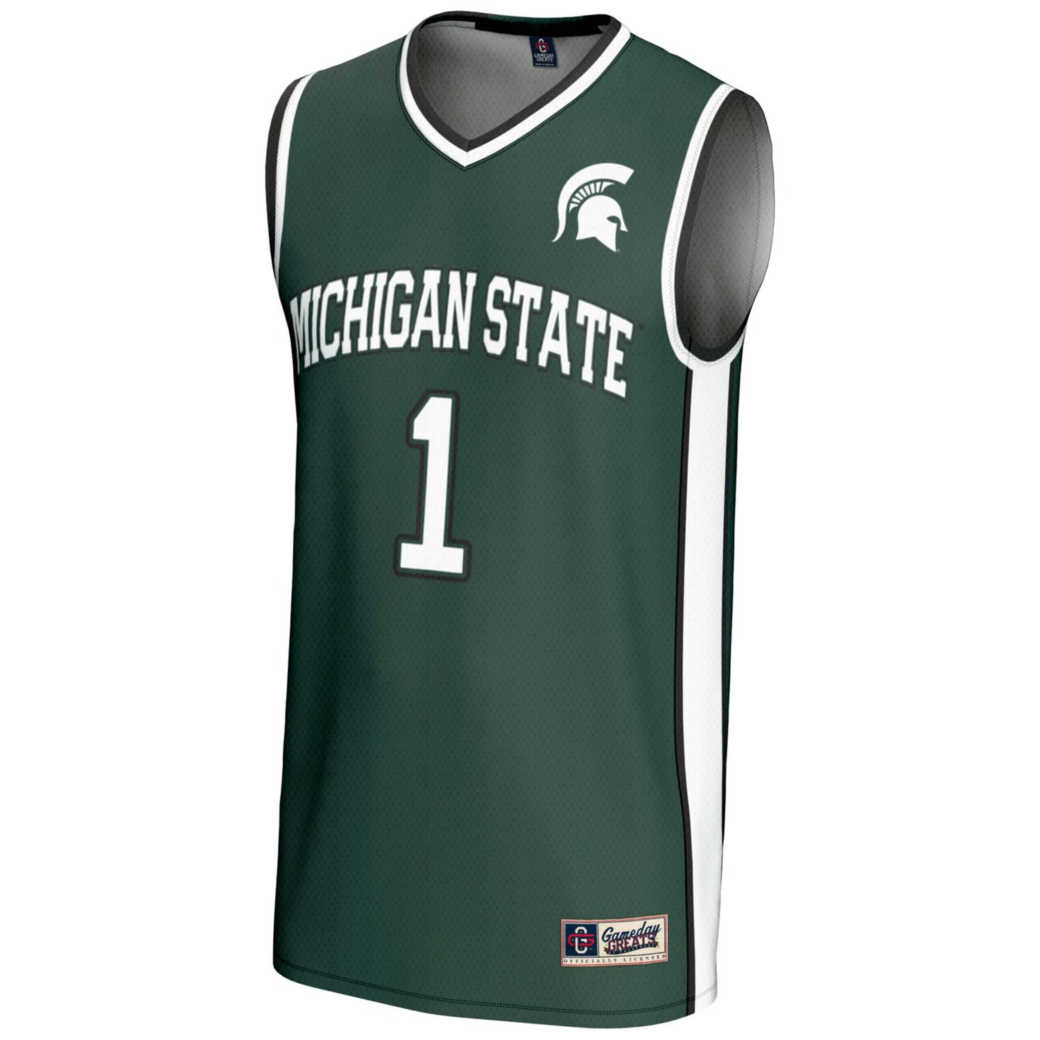 Youth GameDay Greats 1 Michigan State Spartans Lightweight Basketball Jersey                                                     - view number 2