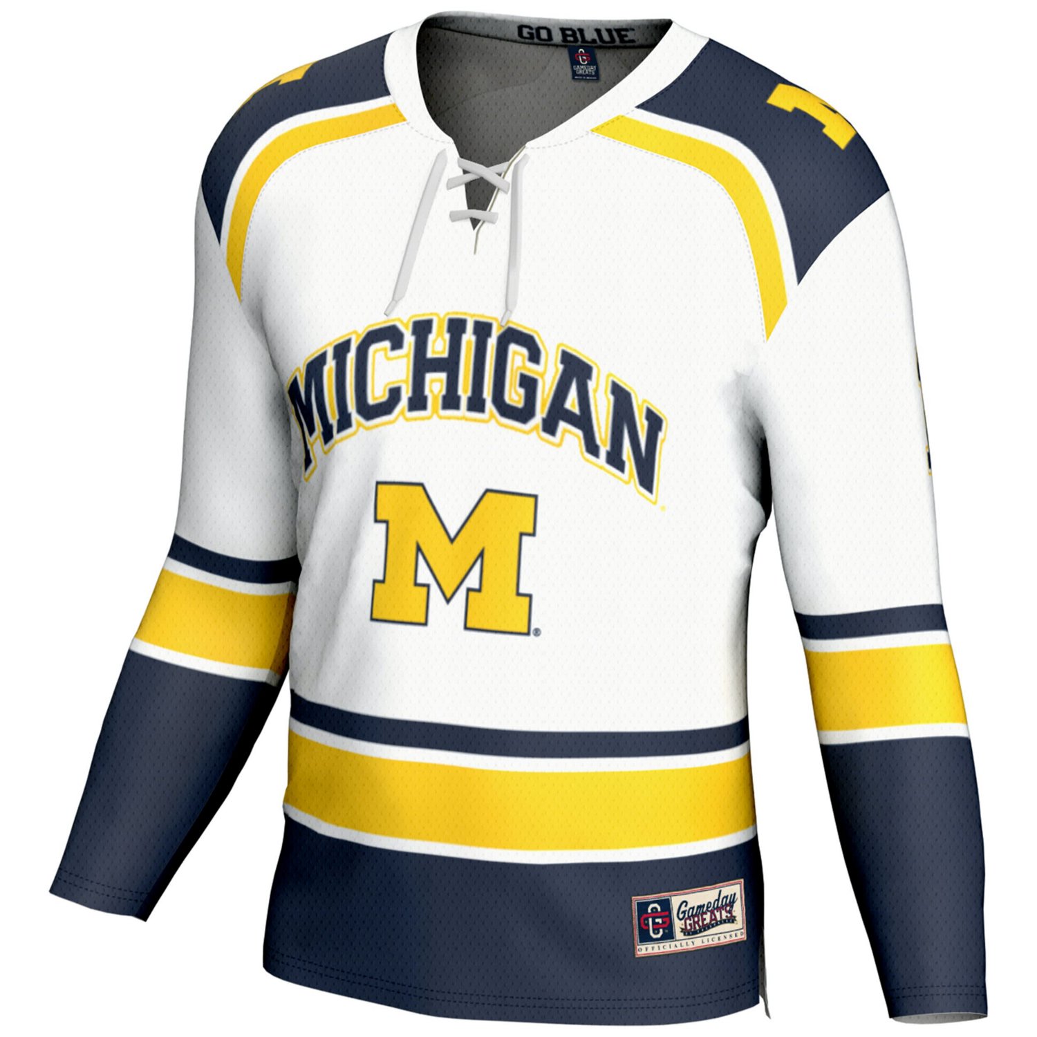 Youth GameDay Greats 1 Michigan Wolverines Hockey Jersey - view number 2