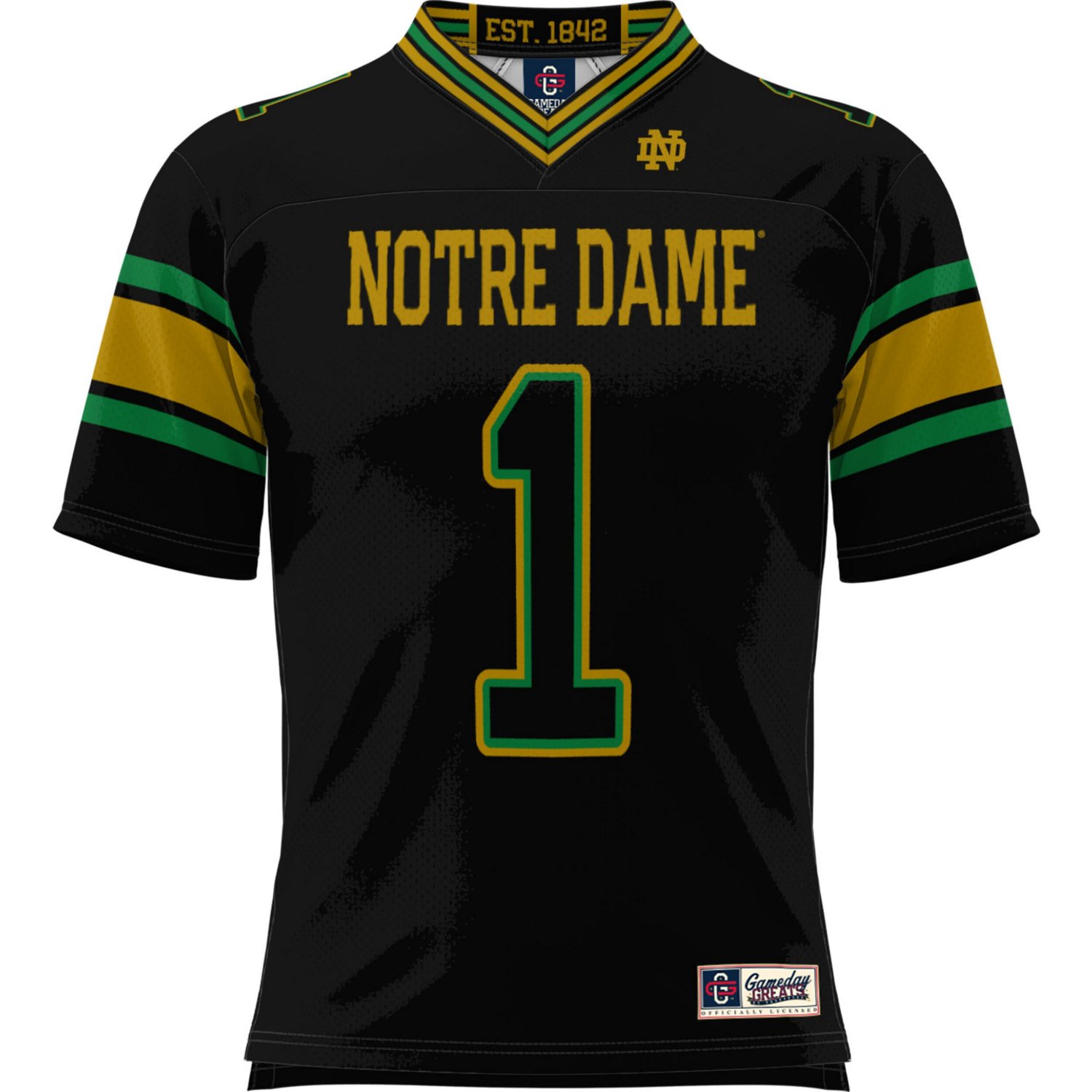 Youth GameDay Greats 1 Notre Dame Fighting Irish Football Jersey - view number 2