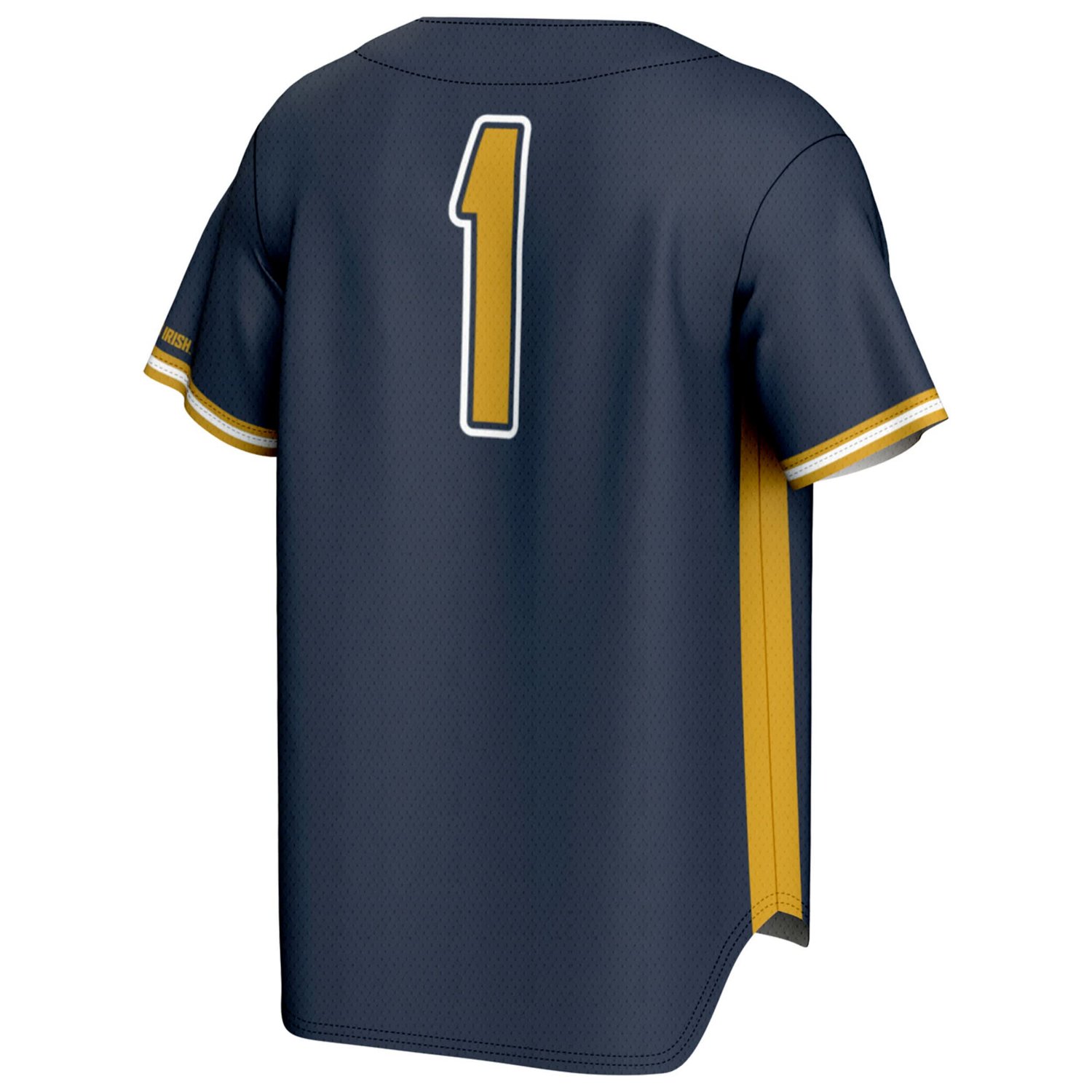 Youth GameDay Greats 1 Notre Dame Fighting Irish Lightweight Baseball Fashion Jersey - view number 3