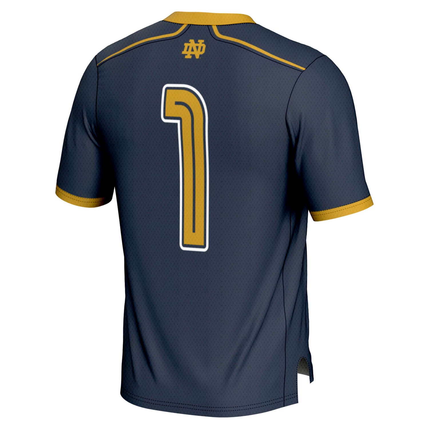 Youth GameDay Greats 1 Notre Dame Fighting Irish Lightweight Lacrosse Fashion Jersey - view number 3