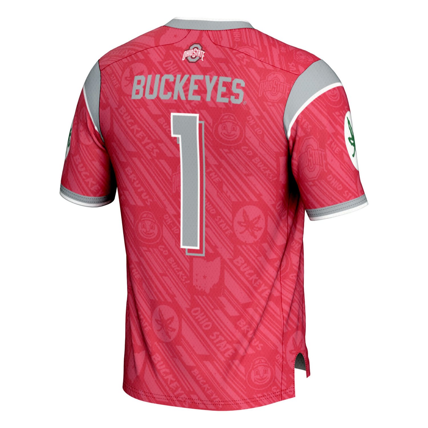 Youth GameDay Greats 1 Ohio State Buckeyes Highlight Print Football Fashion Jersey - view number 3