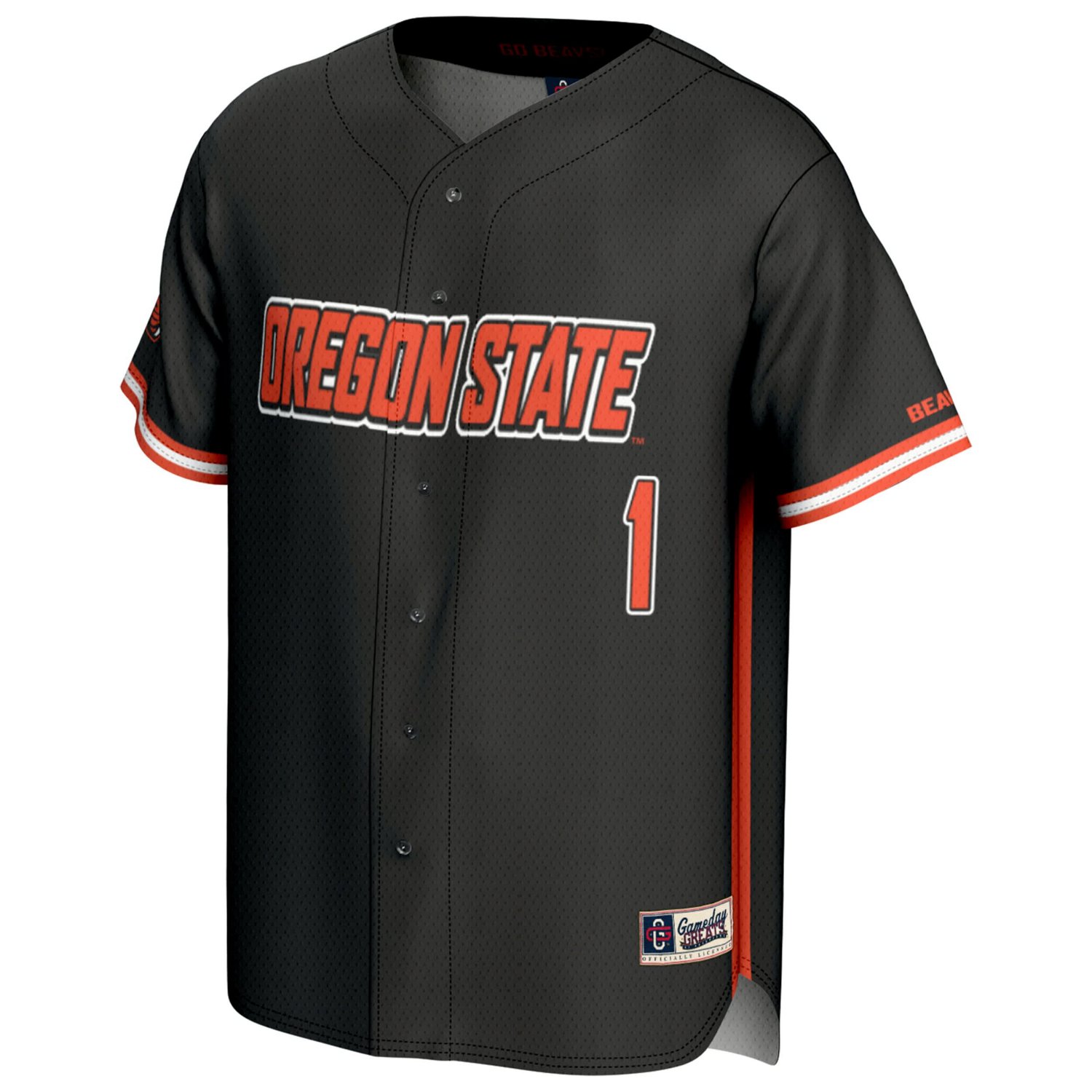 Youth GameDay Greats 1 Oregon State Beavers Lightweight Baseball Fashion Jersey - view number 2