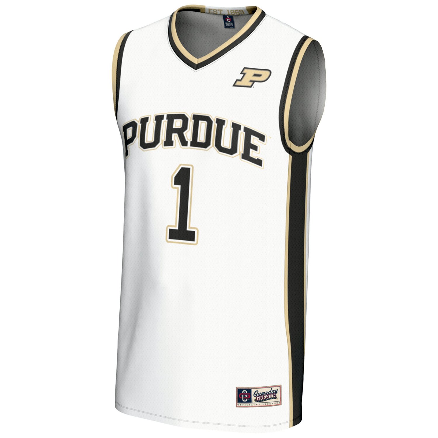 Youth GameDay Greats 1 Purdue Boilermakers Lightweight Basketball Jersey - view number 2