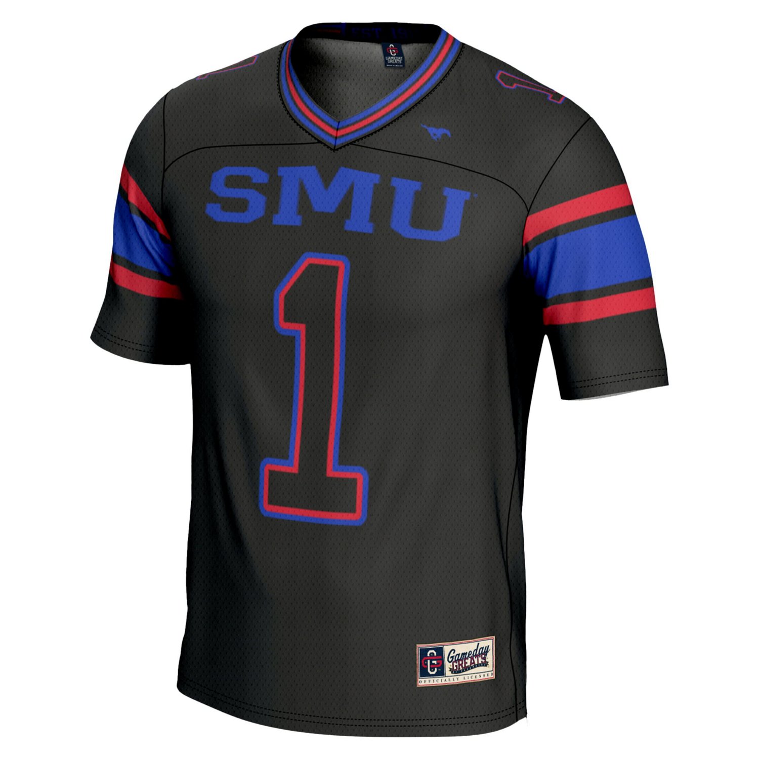 Youth GameDay Greats 1 SMU Mustangs Endzone Football Jersey - view number 2