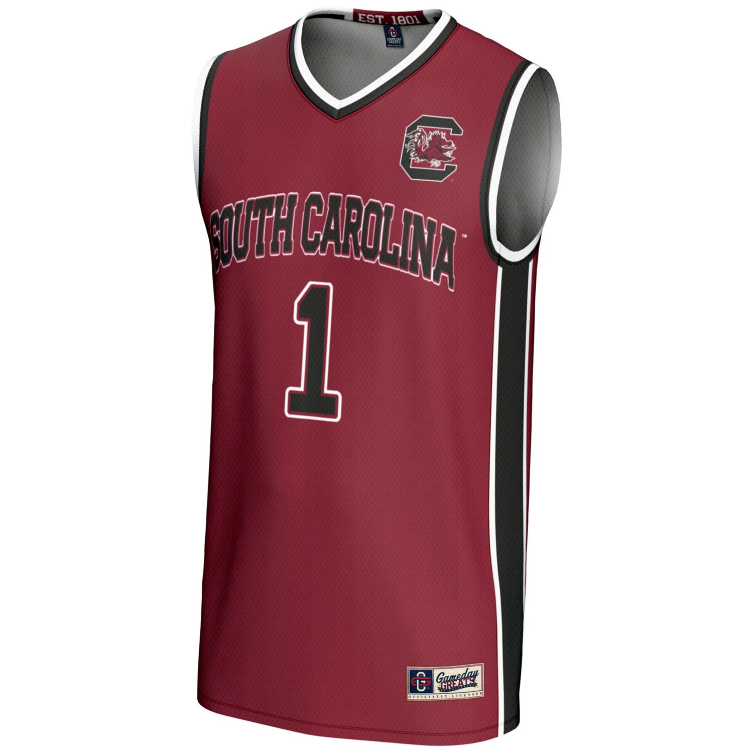 Youth GameDay Greats 1 South Carolina Gamecocks Lightweight Basketball Fashion Jersey - view number 2