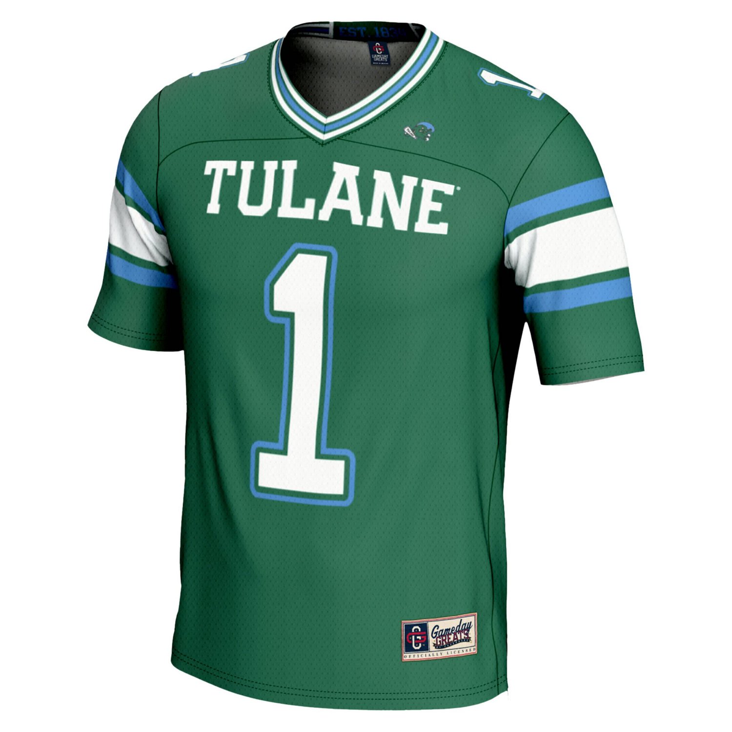 Youth GameDay Greats 1 Tulane Wave Football Jersey - view number 2