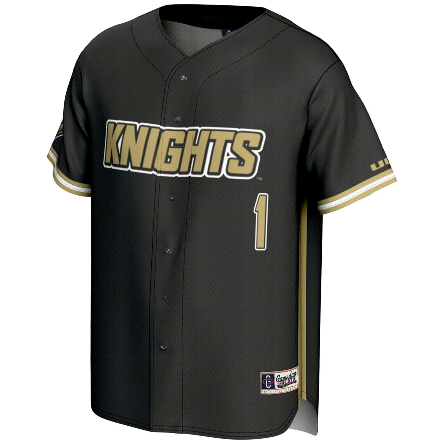 Youth GameDay Greats 1 UCF Knights Lightweight Baseball Jersey - view number 2