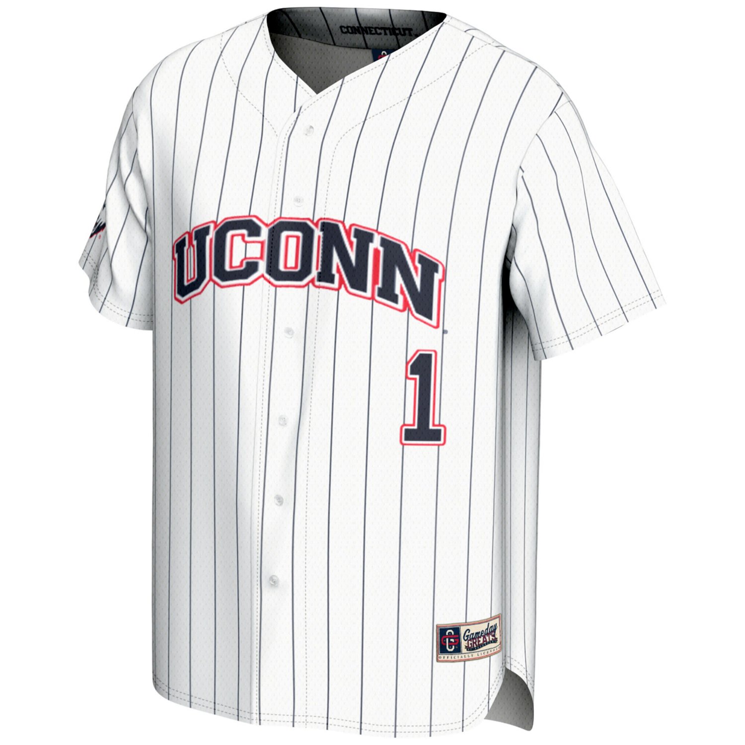 Youth GameDay Greats 1 UConn Huskies Lightweight Baseball Jersey - view number 2