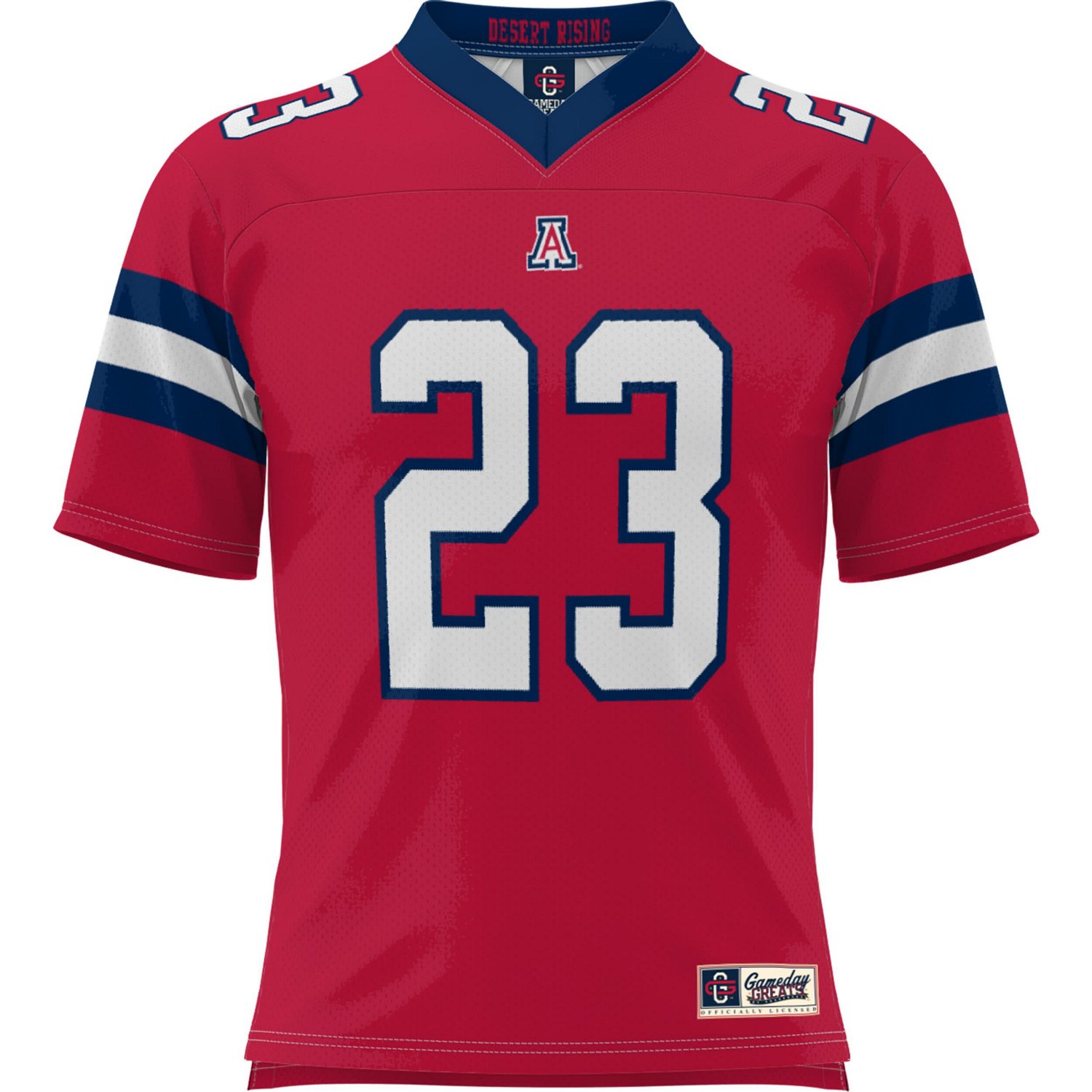 Youth GameDay Greats 23 Arizona Wildcats Desert Rising Football Jersey - view number 2