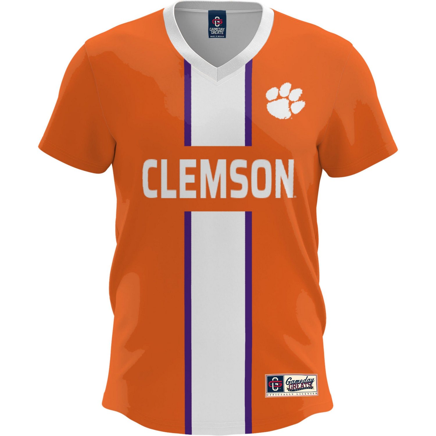 Youth GameDay Greats Clemson Tigers Lightweight Soccer Fashion Jersey - view number 2