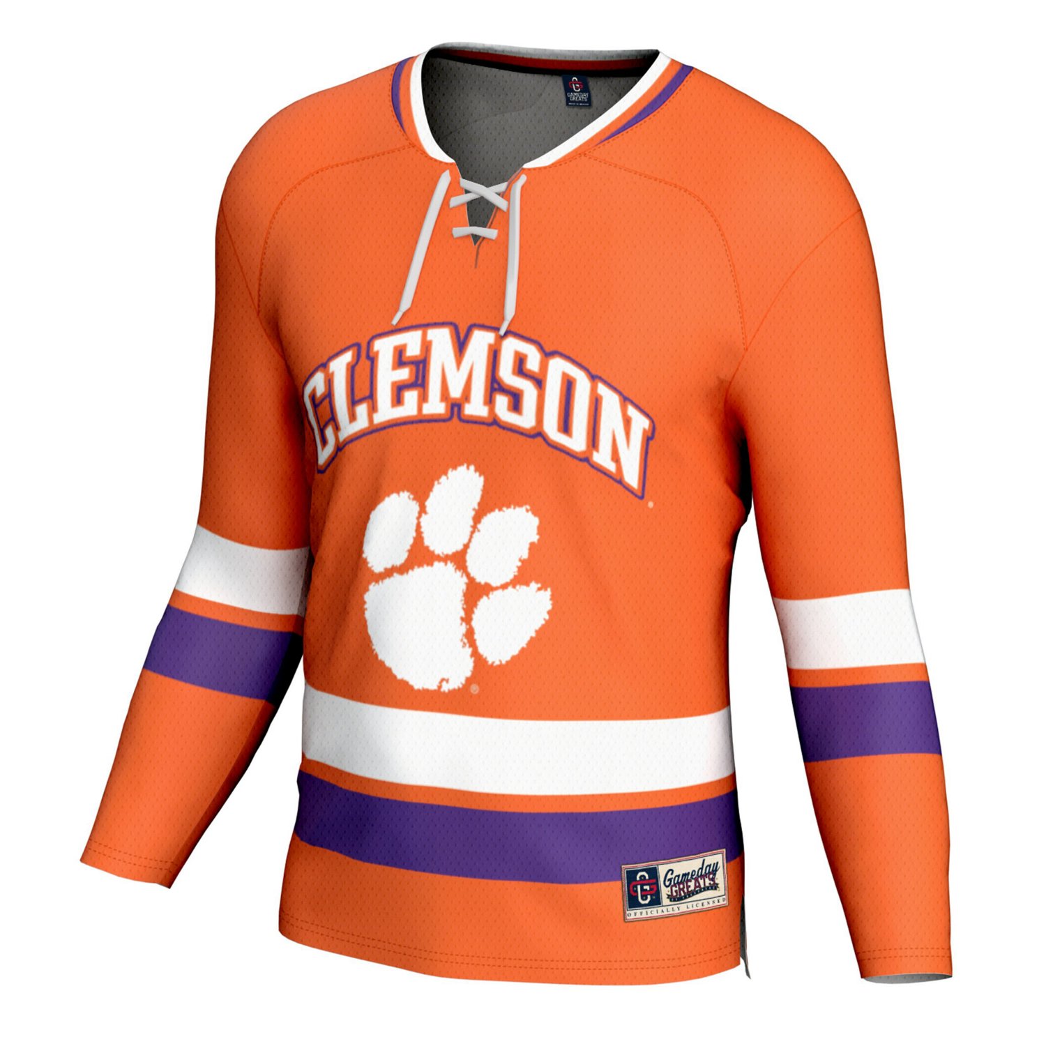 Youth GameDay Greats Clemson Tigers Spirit Hockey Jersey - view number 2