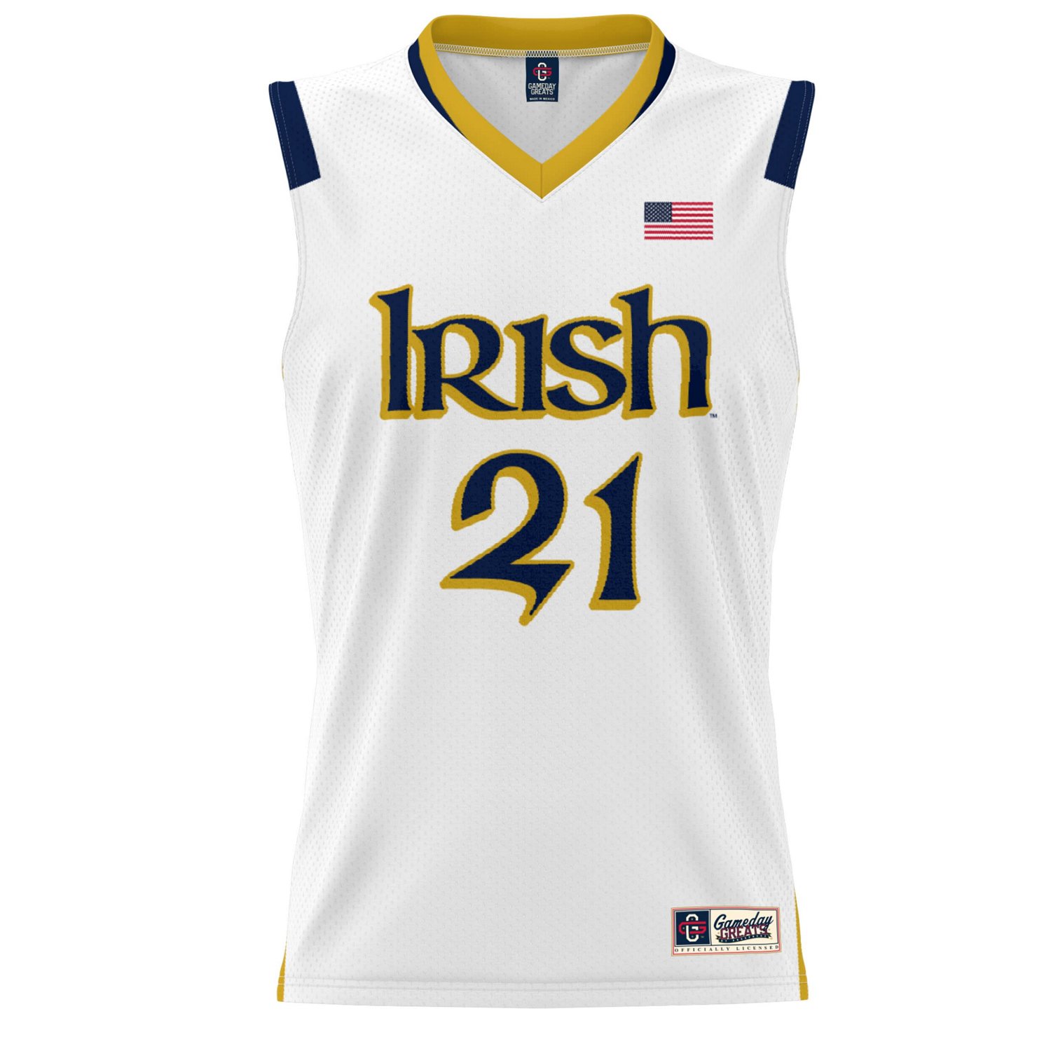 Youth GameDay Greats Kayla McBride Notre Dame Fighting Irish Lightweight Basketball Alumni Jersey - view number 2
