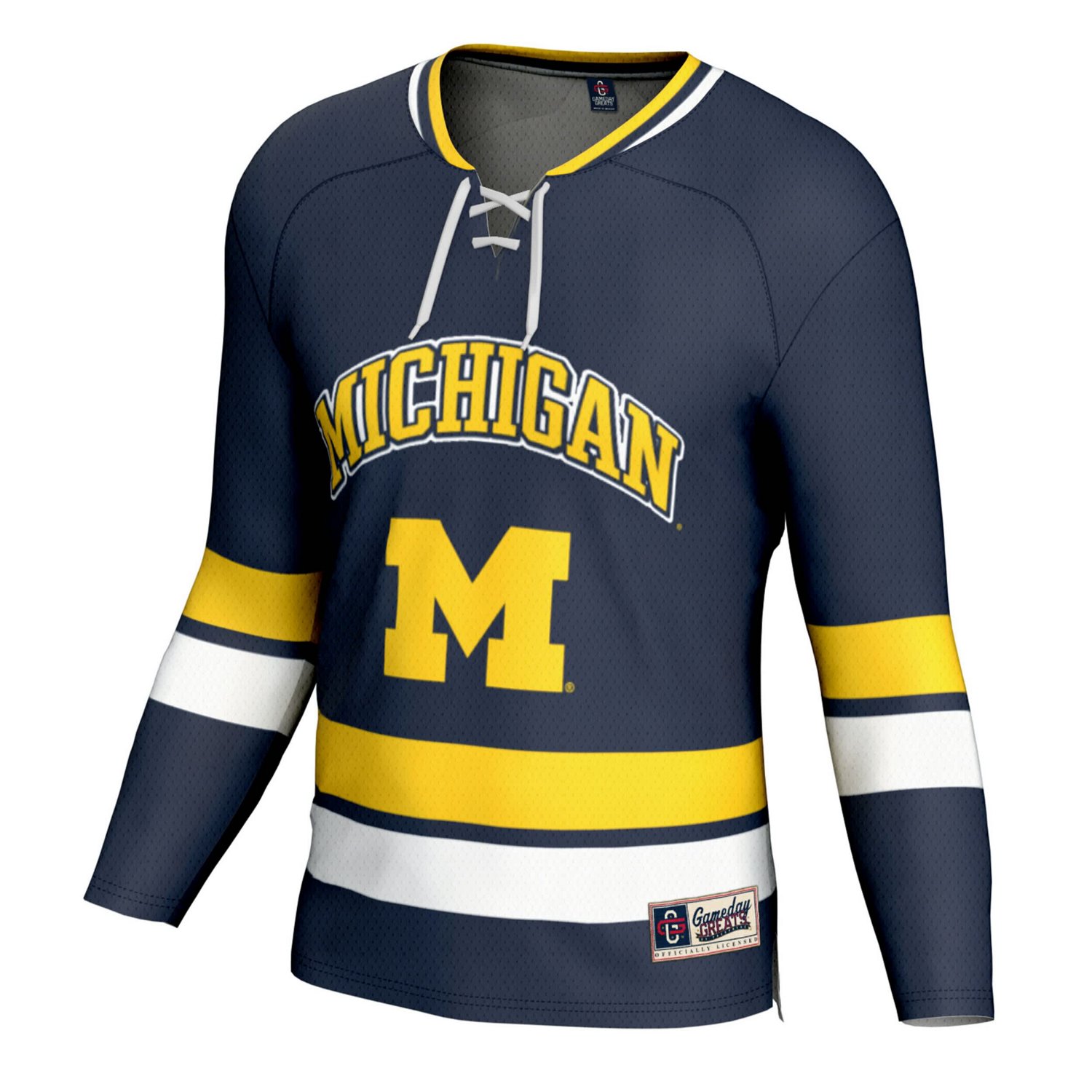Youth GameDay Greats Michigan Wolverines Spirit Hockey Jersey - view number 2