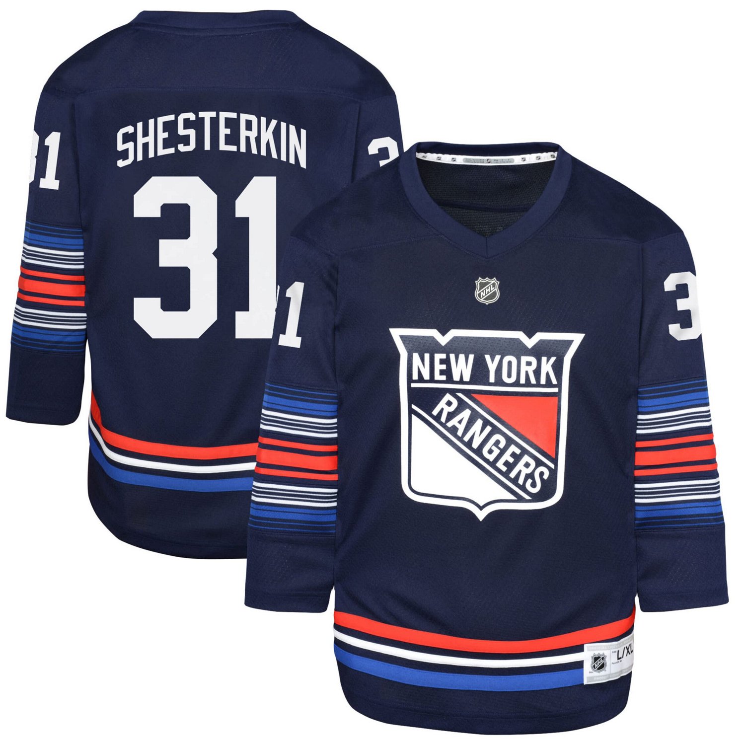 Youth Igor Shesterkin New York Rangers Alternate Replica Player Jersey - view number 1