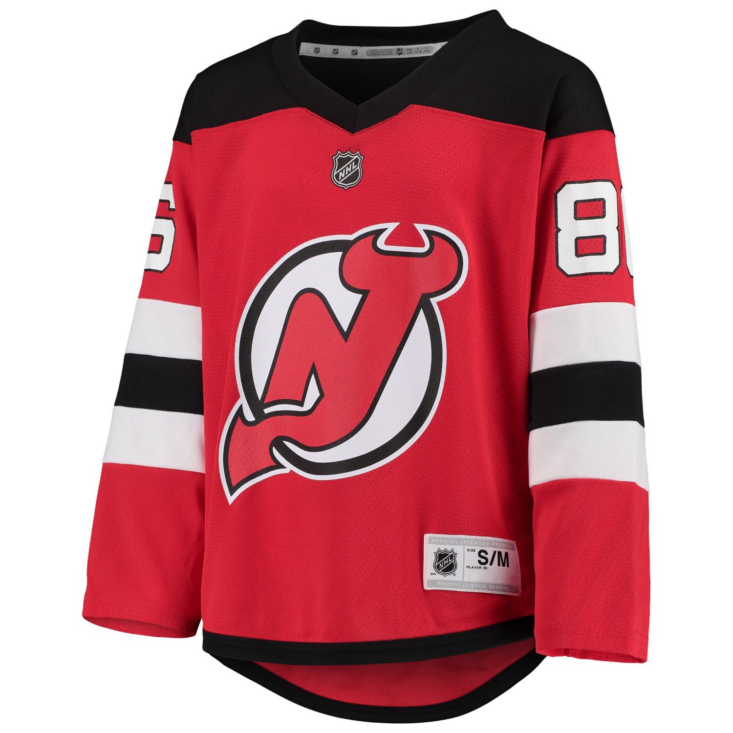 Youth Jack Hughes New Jersey Devils Home Player Replica Jersey - view number 2