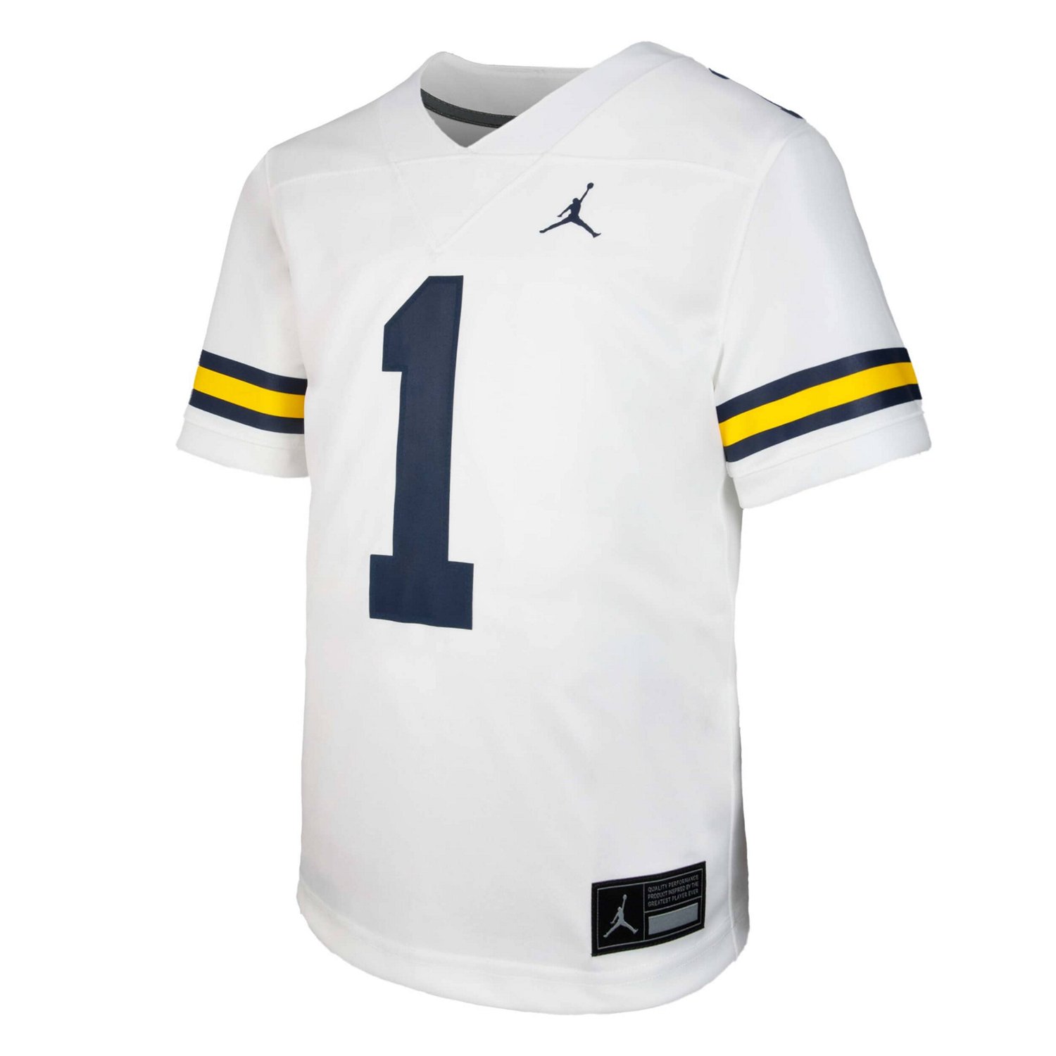 Youth Jordan Brand 1 Michigan Wolverines Untouchable Replica Game Jersey - view number 2