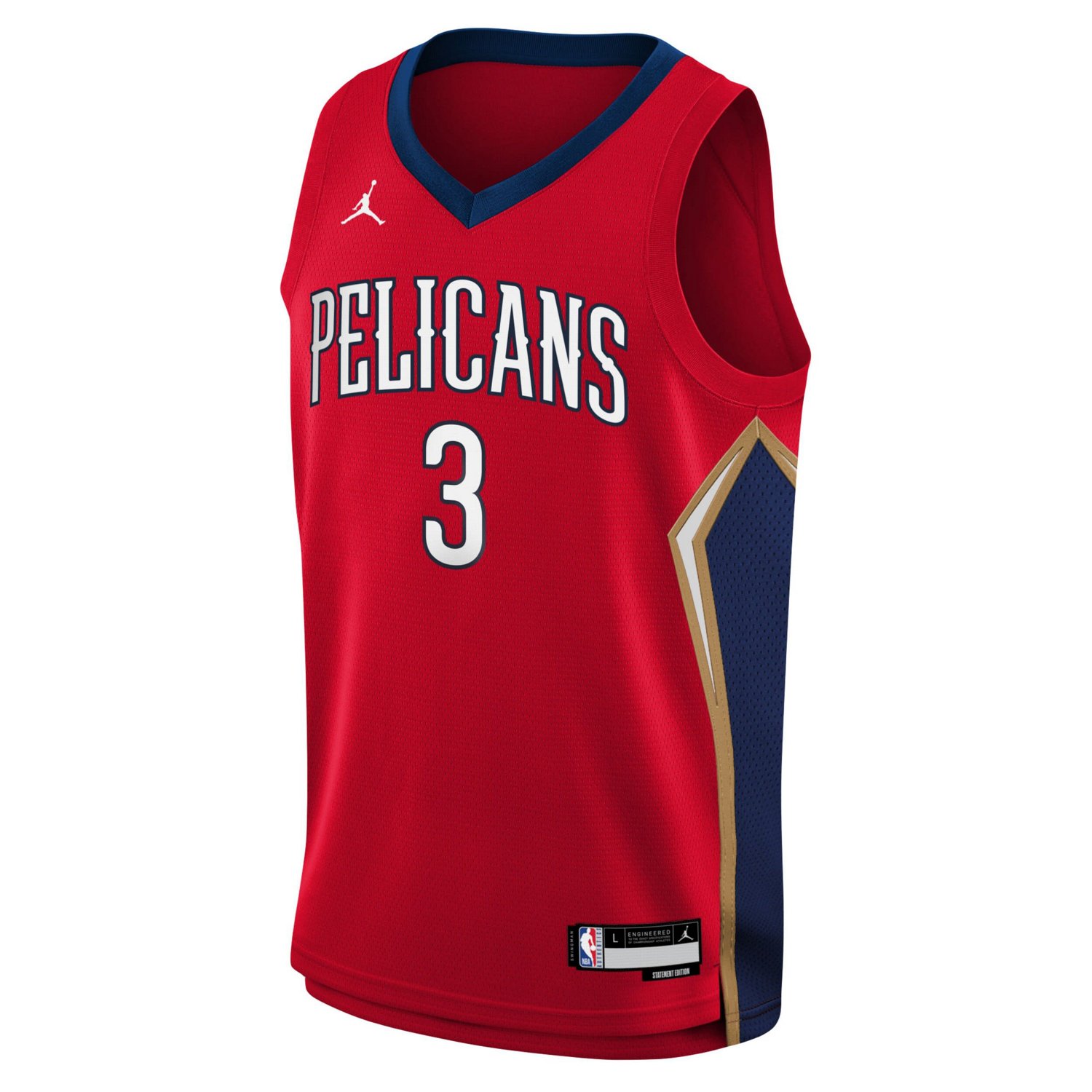 Youth Jordan Brand CJ McCollum New Orleans Pelicans Swingman Jersey - Statement Edition                                          - view number 2