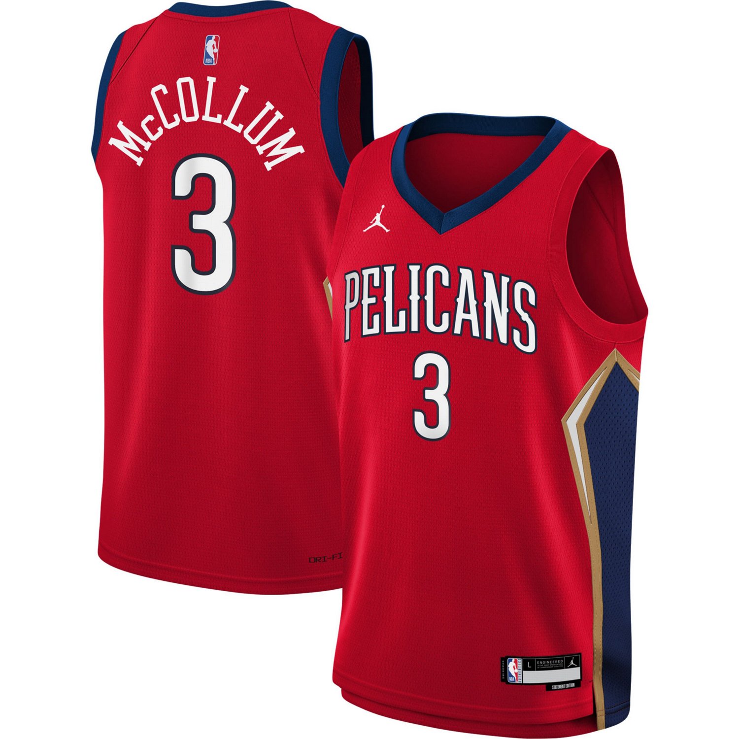 Youth Jordan Brand CJ McCollum New Orleans Pelicans Swingman Jersey - Statement Edition